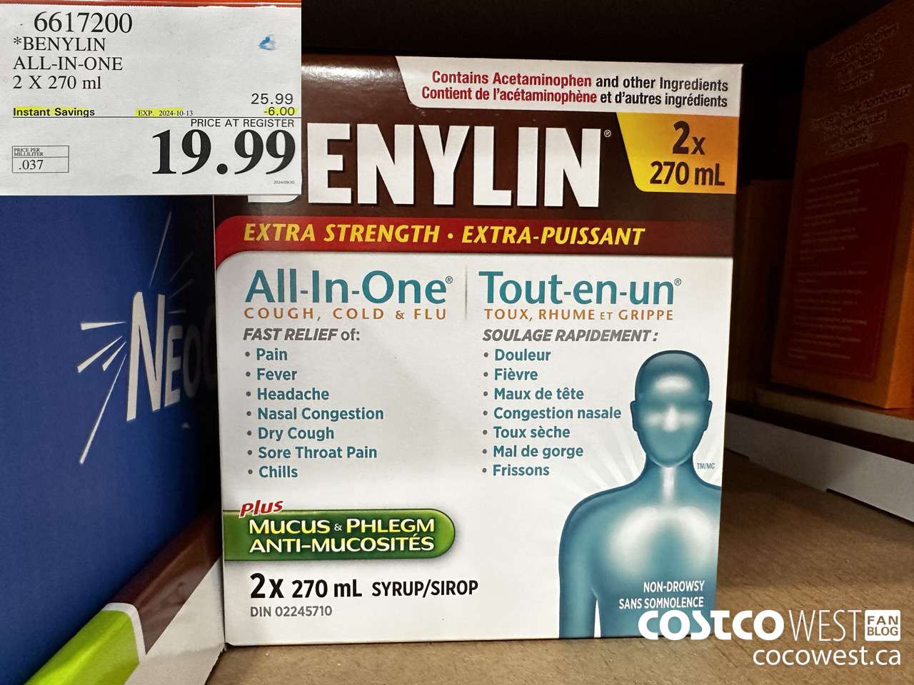 6617200 BENYLIN ALL-IN-ONE 2 X 270 ML ($6.00 INSTANT SAVINGS EXPIRES ON 2024-10-13) $19.99