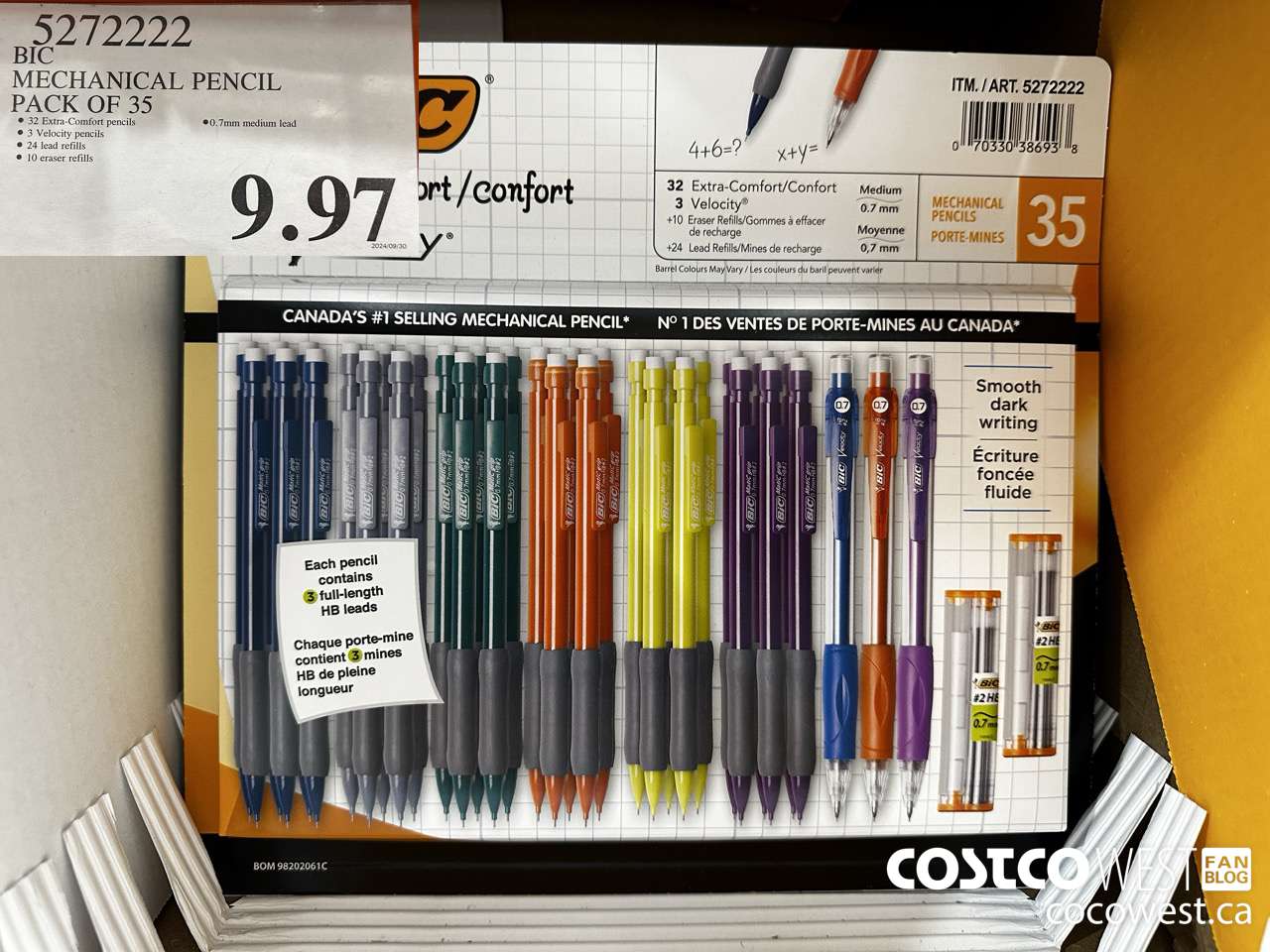 5272222 BIC MECHANICAL PENCIL PACK OF 35 $9.97