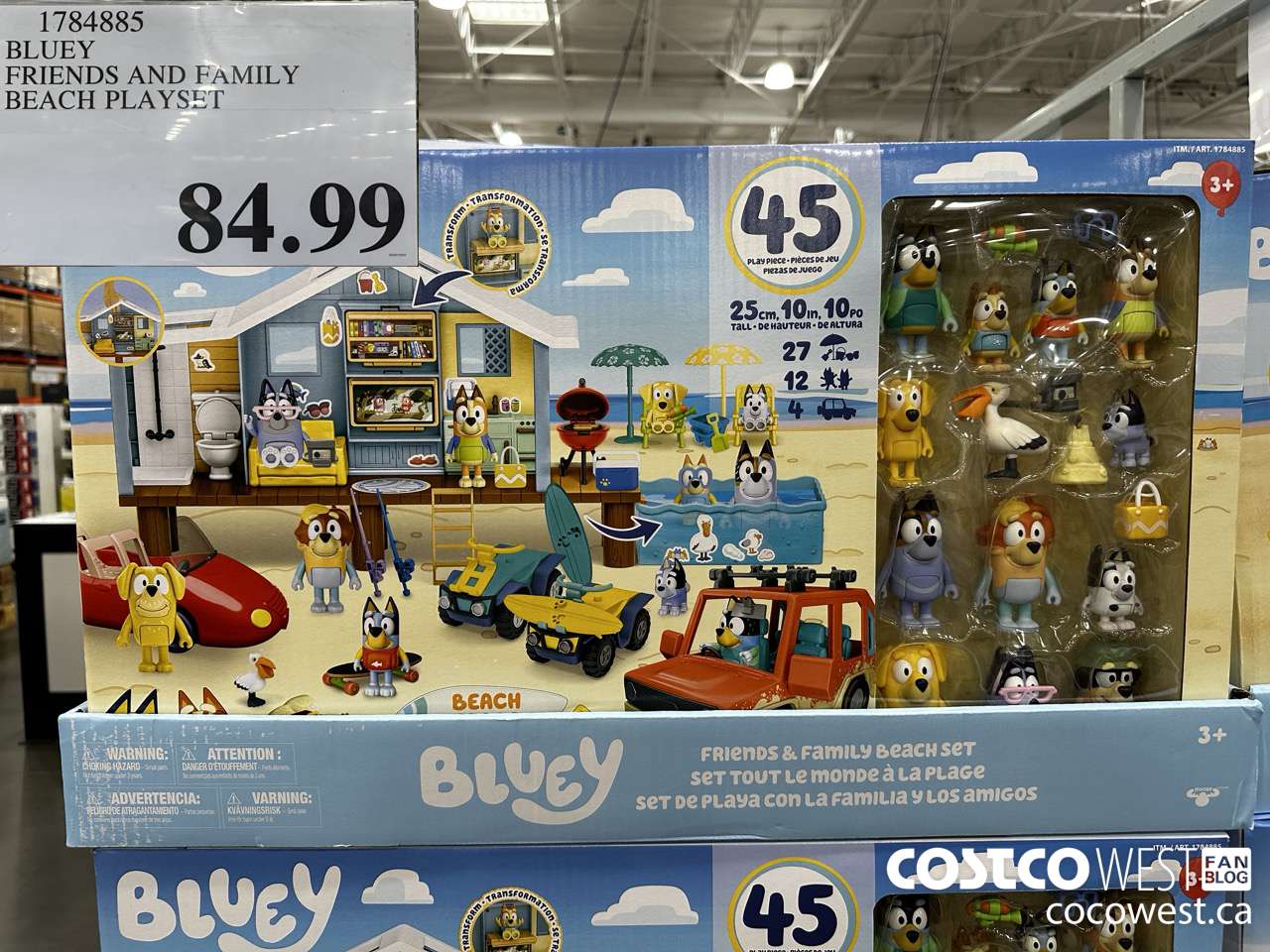 1784885 BLUEY FRIENDS AND FAMILY BEACH PLAYSET $84.99