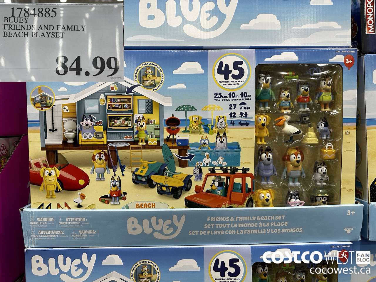 1784885 BLUEY FRIENDS AND FAMILY BEACH PLAYSET $84.99