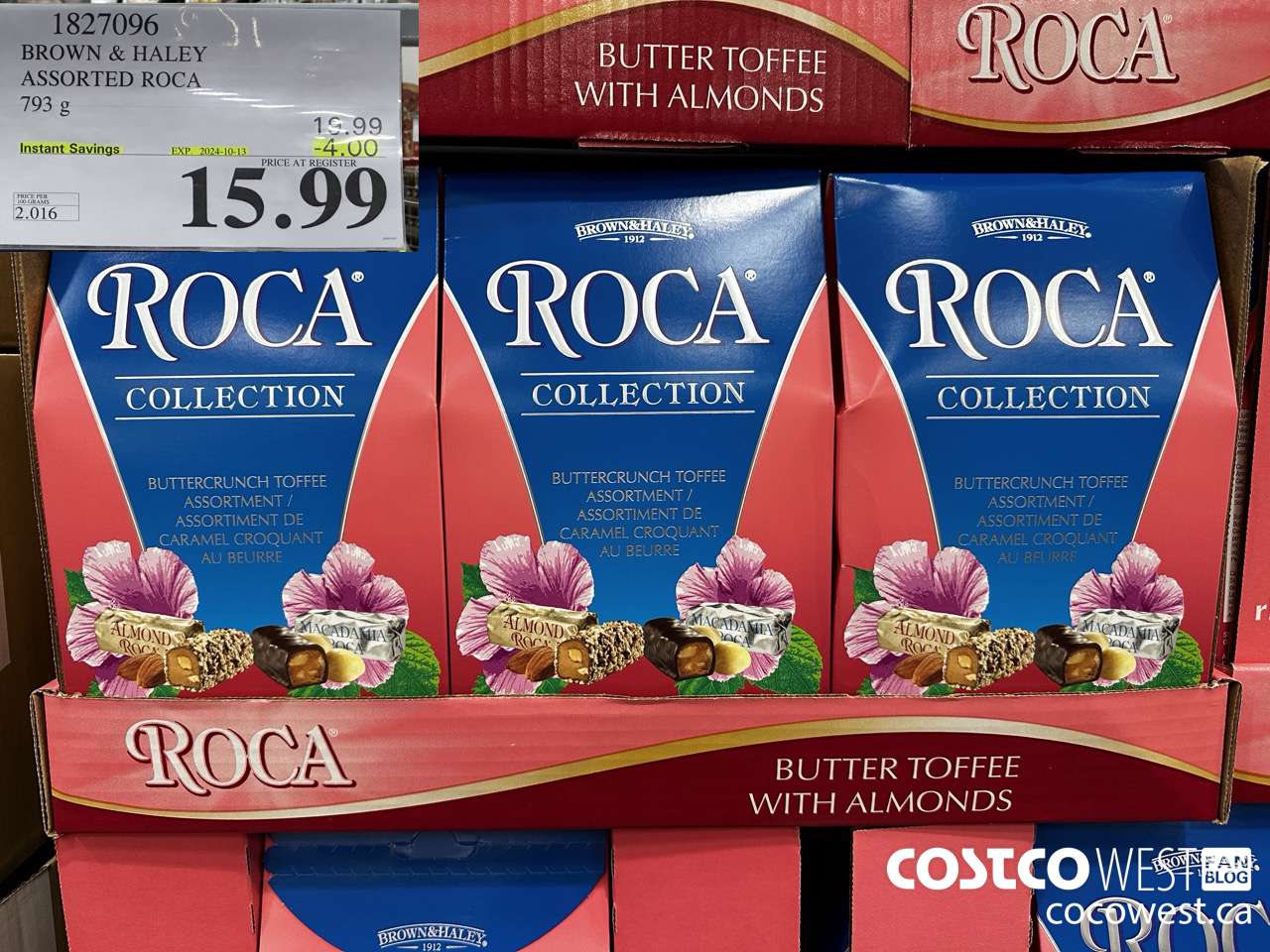 1827096 BROWN & HALEY ASSORTED ROCA 793G ($4.00 INSTANT SAVINGS EXPIRES ON 2024-10-13) $15.99