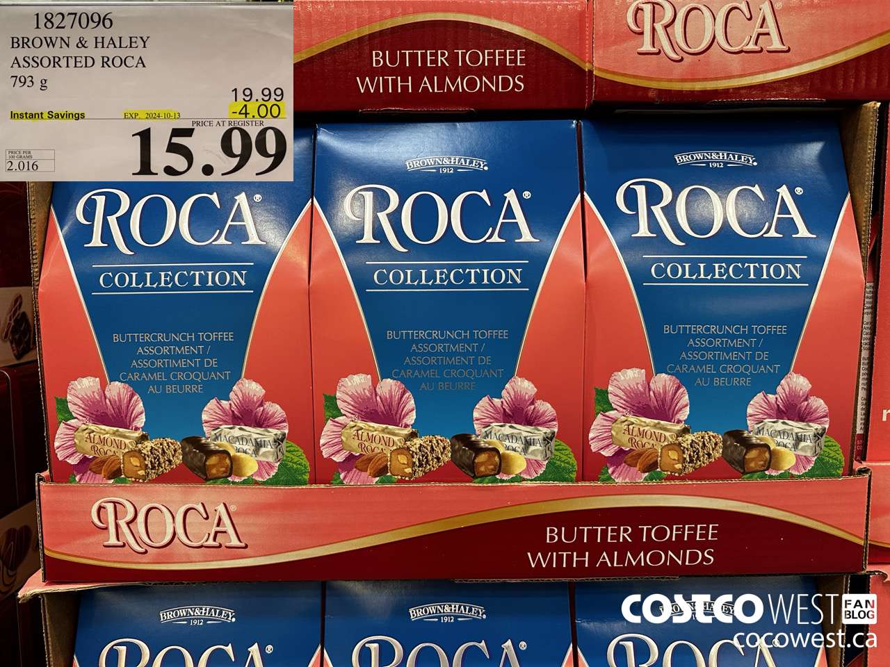 1827096 BROWN & HALEY ASSORTED ROCA 793G ($4.00 INSTANT SAVINGS EXPIRES ON 2024-10-13) $15.99