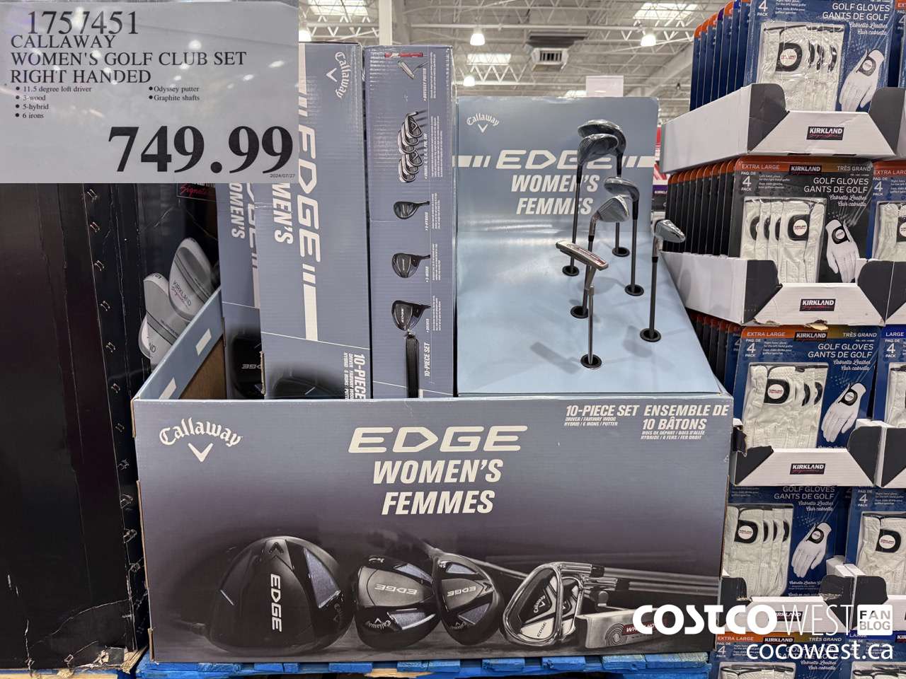 1757451 CALLAWAY WOMEN'S GOLF CLUB SET RIGHT HANDED $749.99