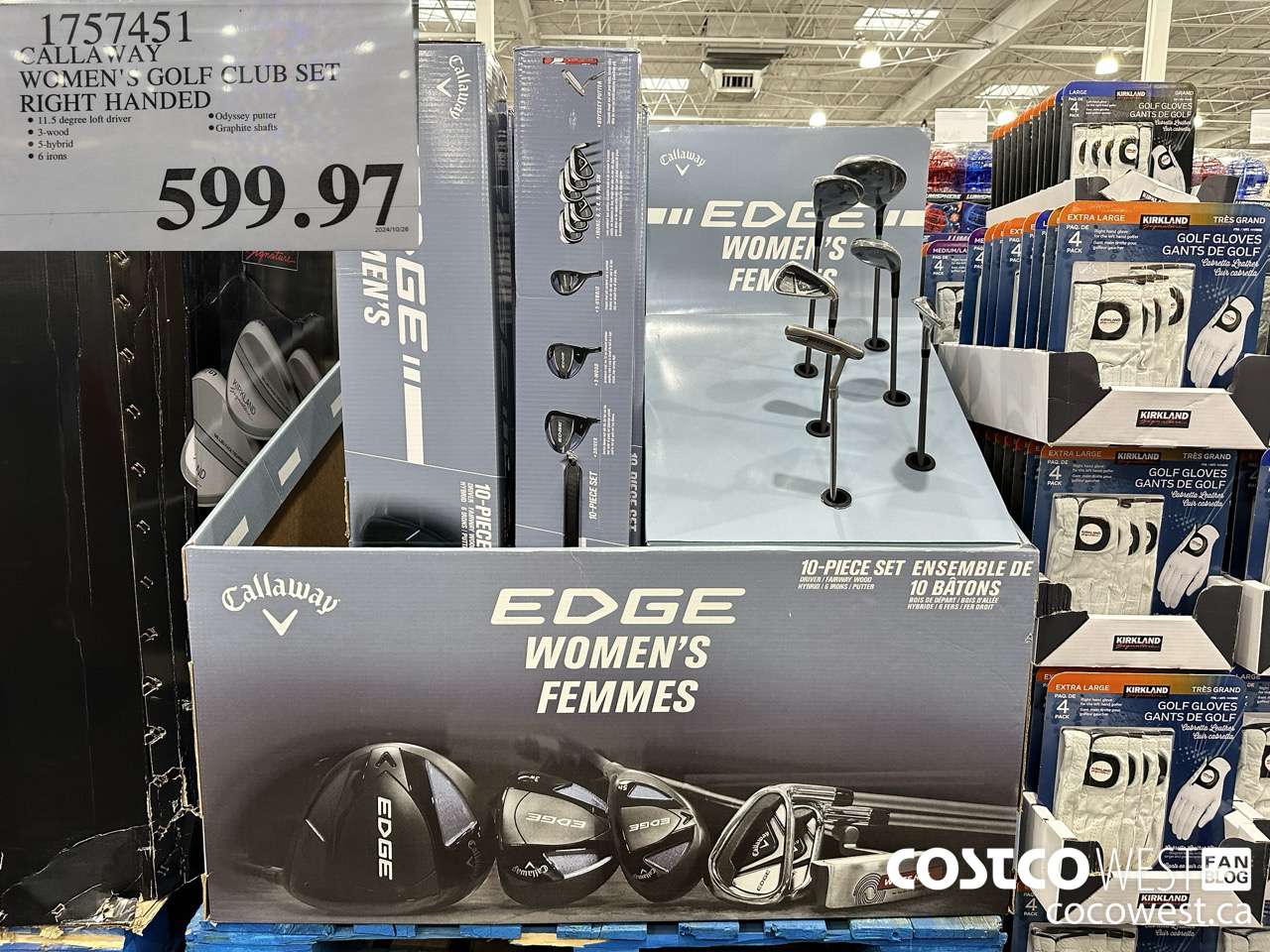 1757451 CALLAWAY WOMEN'S GOLF CLUB SET RIGHT HANDED $599.97