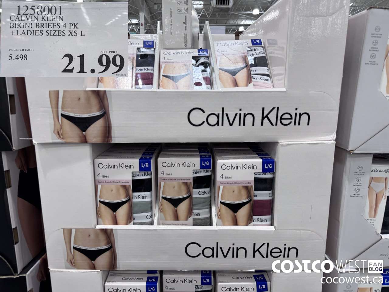 1258001 CALVIN KLEIN BIKINI BRIEFS 4 PK LADIES SIZES XS-L $21.99
