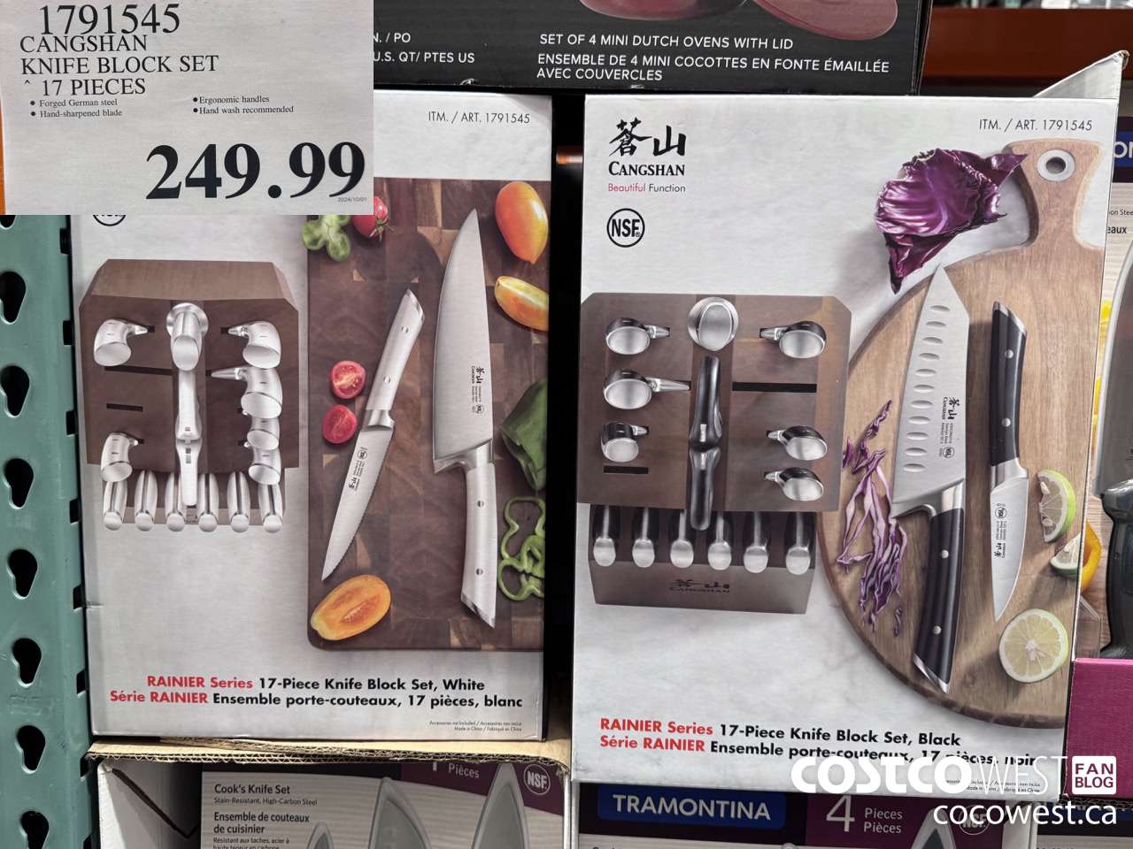 1791545 CANSHAN KNIFE BLOCK SET 17 PIECES $249.99