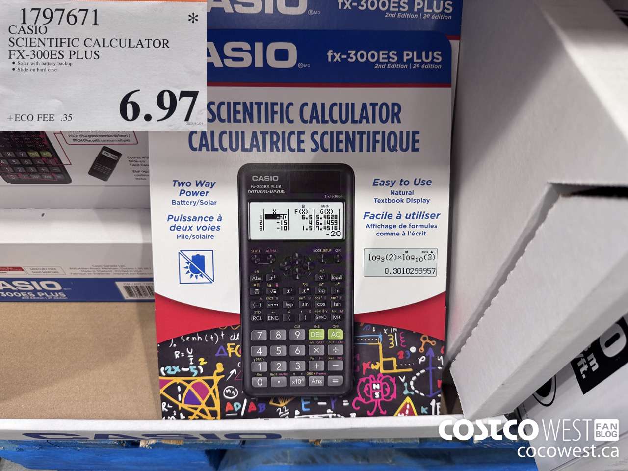 1797671 CASIO SCIENTIFIC CALCULATOR FX-300ES PLUS $6.97