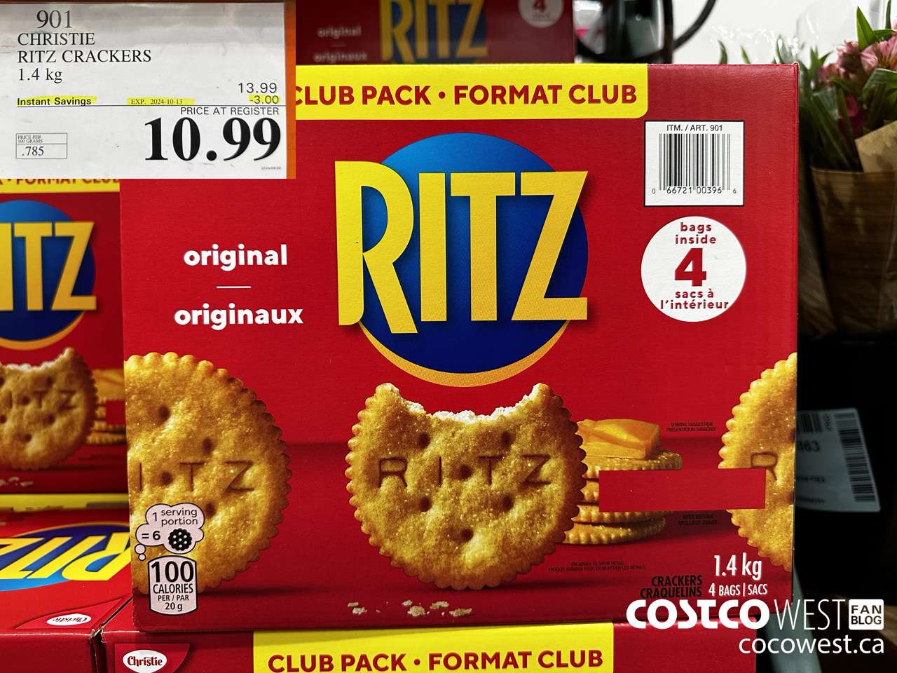 901 CHRISTIE RITZ CRACKERS 1.4 kg ($3.00 INSTANT SAVINGS EXPIRES ON 2024-10-13) $10.99
