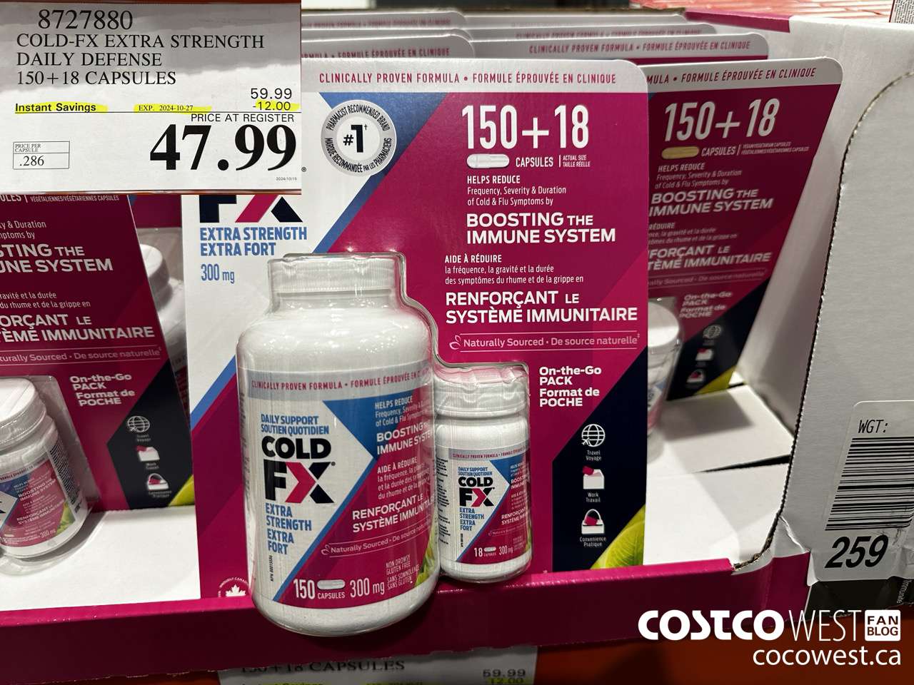 8727880 COLD-FX EXTRA STRENGTH DAILY DEFENSE 150 + 18 CAPSULES ($12.00 INSTANT SAVINGS EXPIRES ON 2024-10-27) $47.99