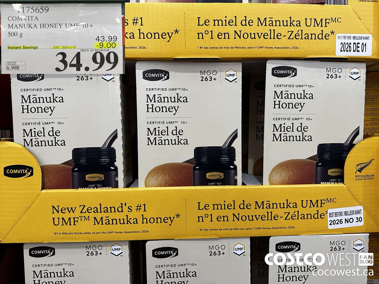 1175659 COMVITA MANUKA HONEY UMF 10+ 500 G ($9.00 INSTANT SAVINGS EXPIRES ON 2024-11-03) $34.99