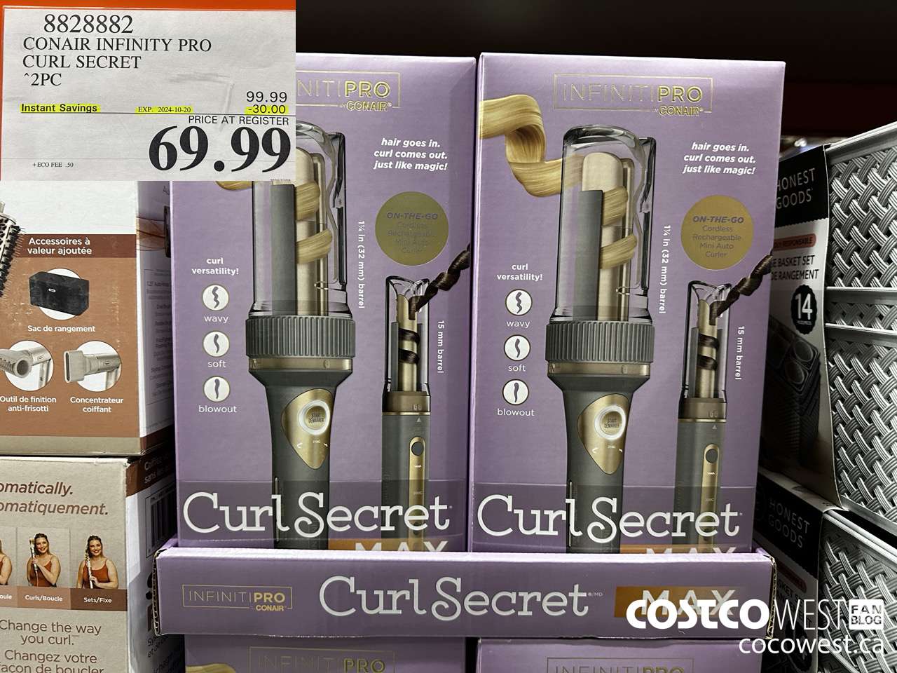 8828882 CONAIR INFINITY PRO CURL SECRET 2 PC ($30.00 INSTANT SAVINGS EXPIRES ON 2024-10-20) $69.99