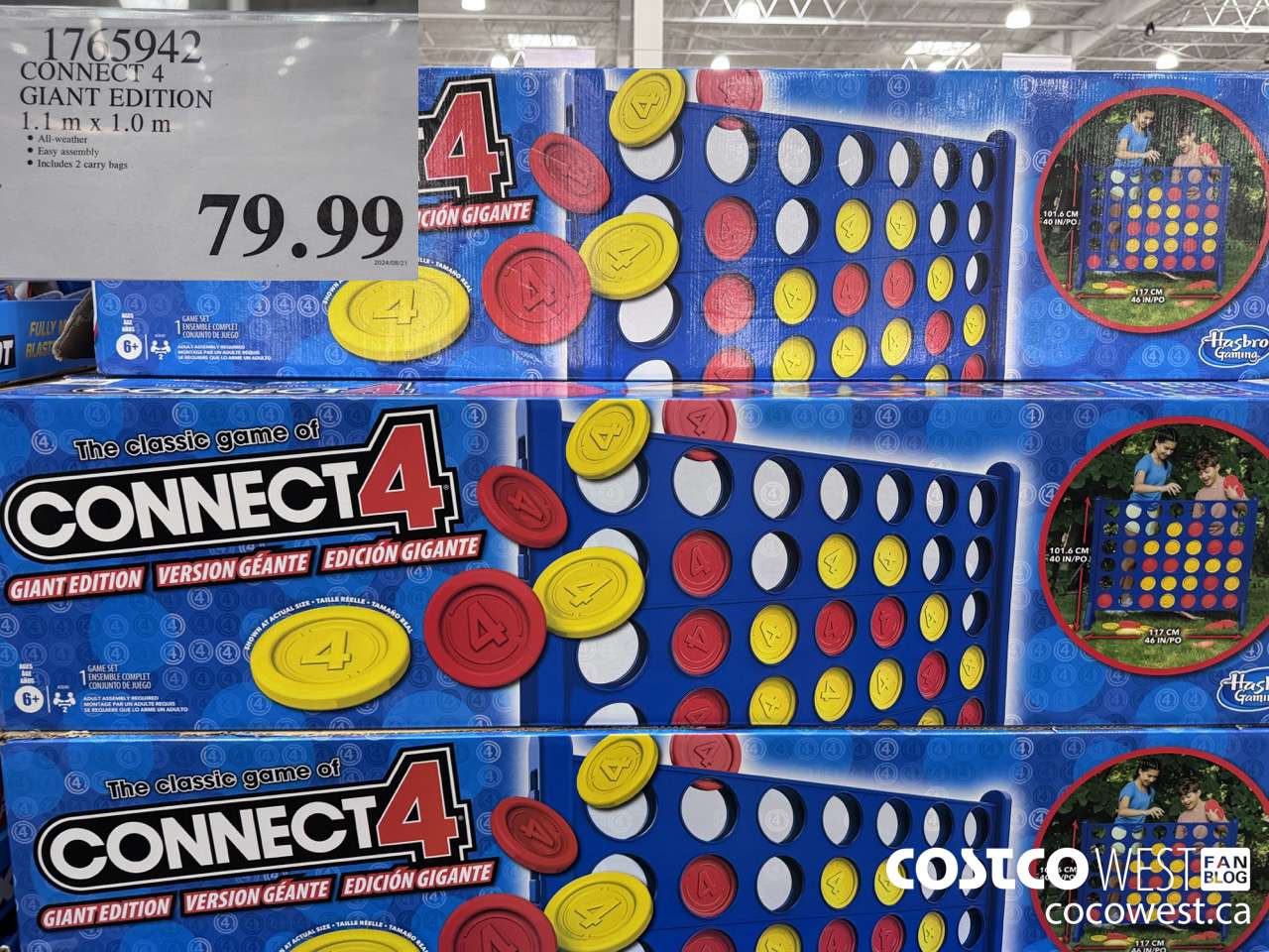1765942 CONNECT 4 GIANT EDITION 1.1M X 1.0M $79.99
