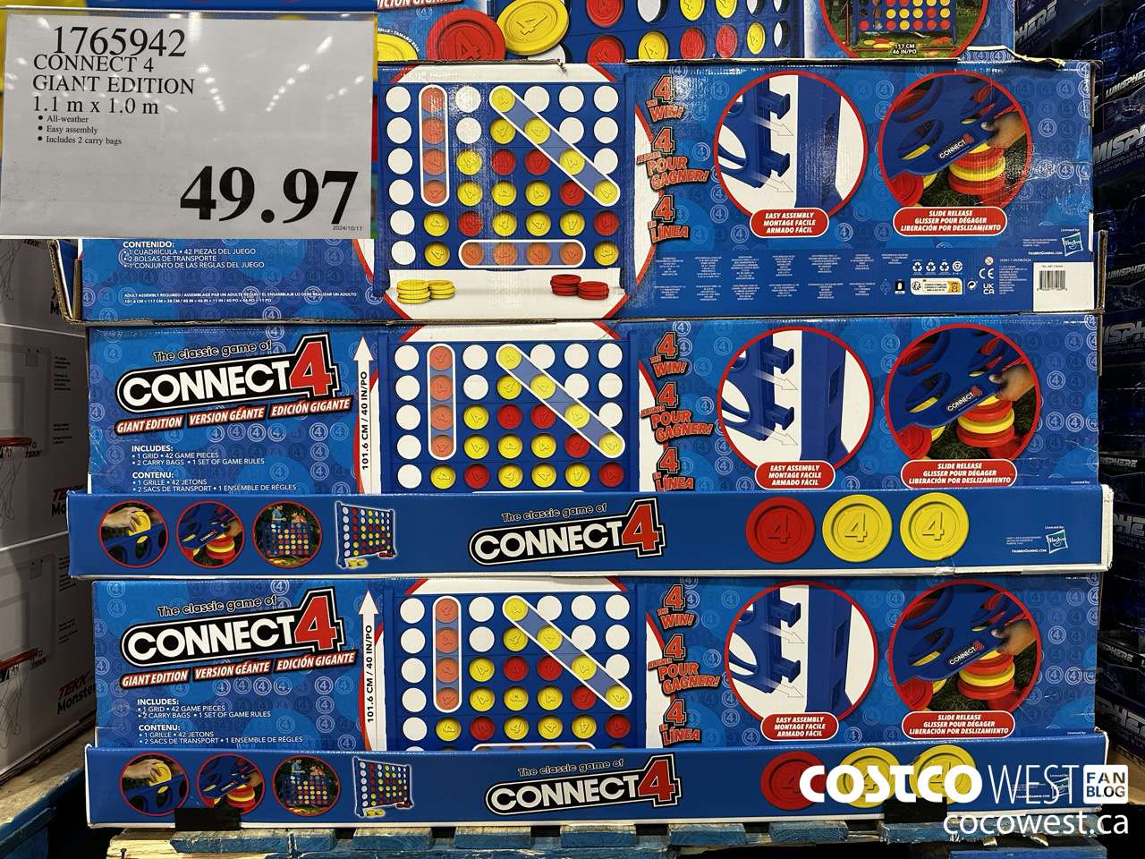 1765942 CONNECT 4 GIANT EDITION 1.1M X 1.0M $49.97