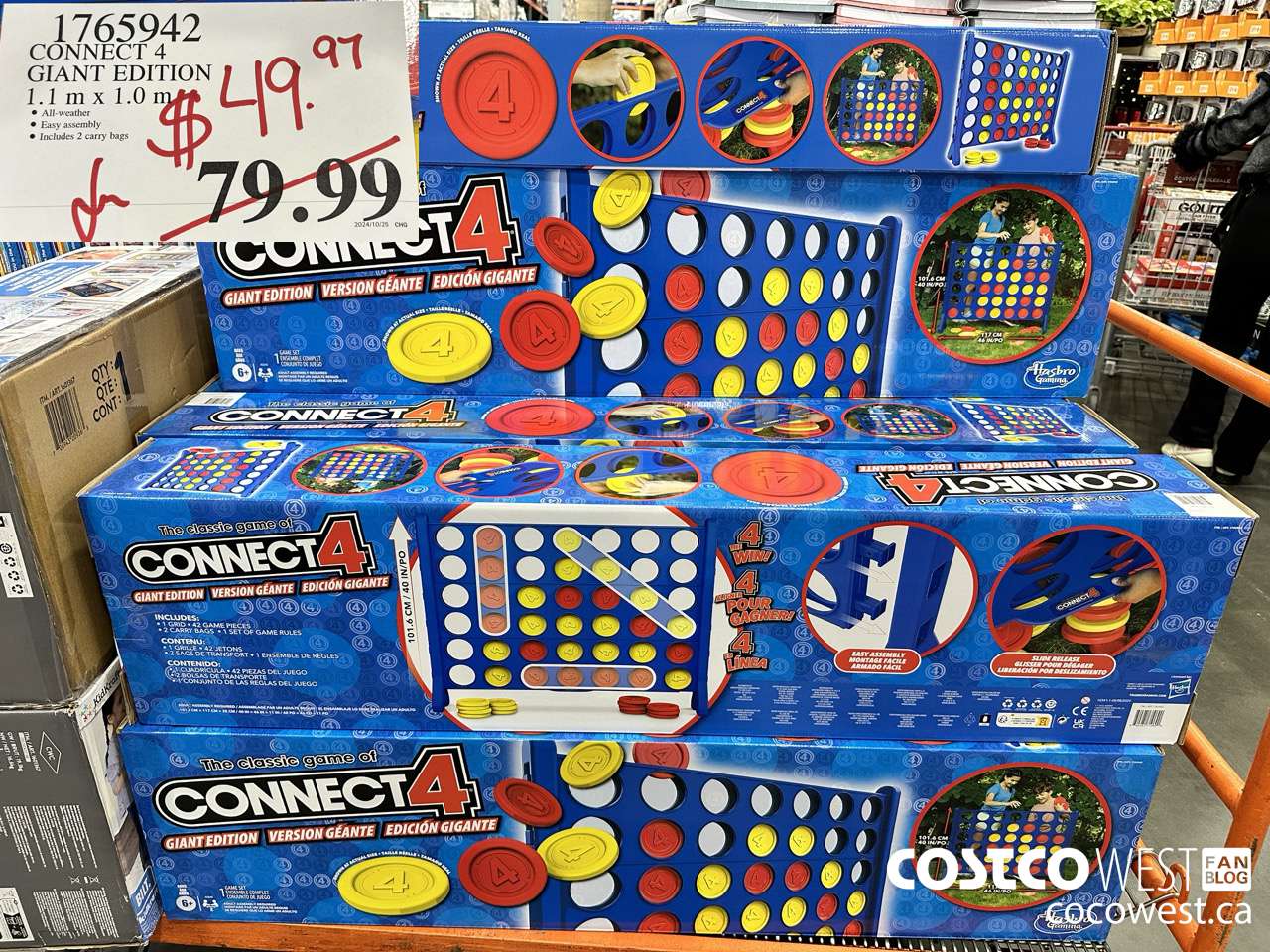 1765942 CONNECT 4 GIANT EDITION 1.1M X 1.0M $49.97