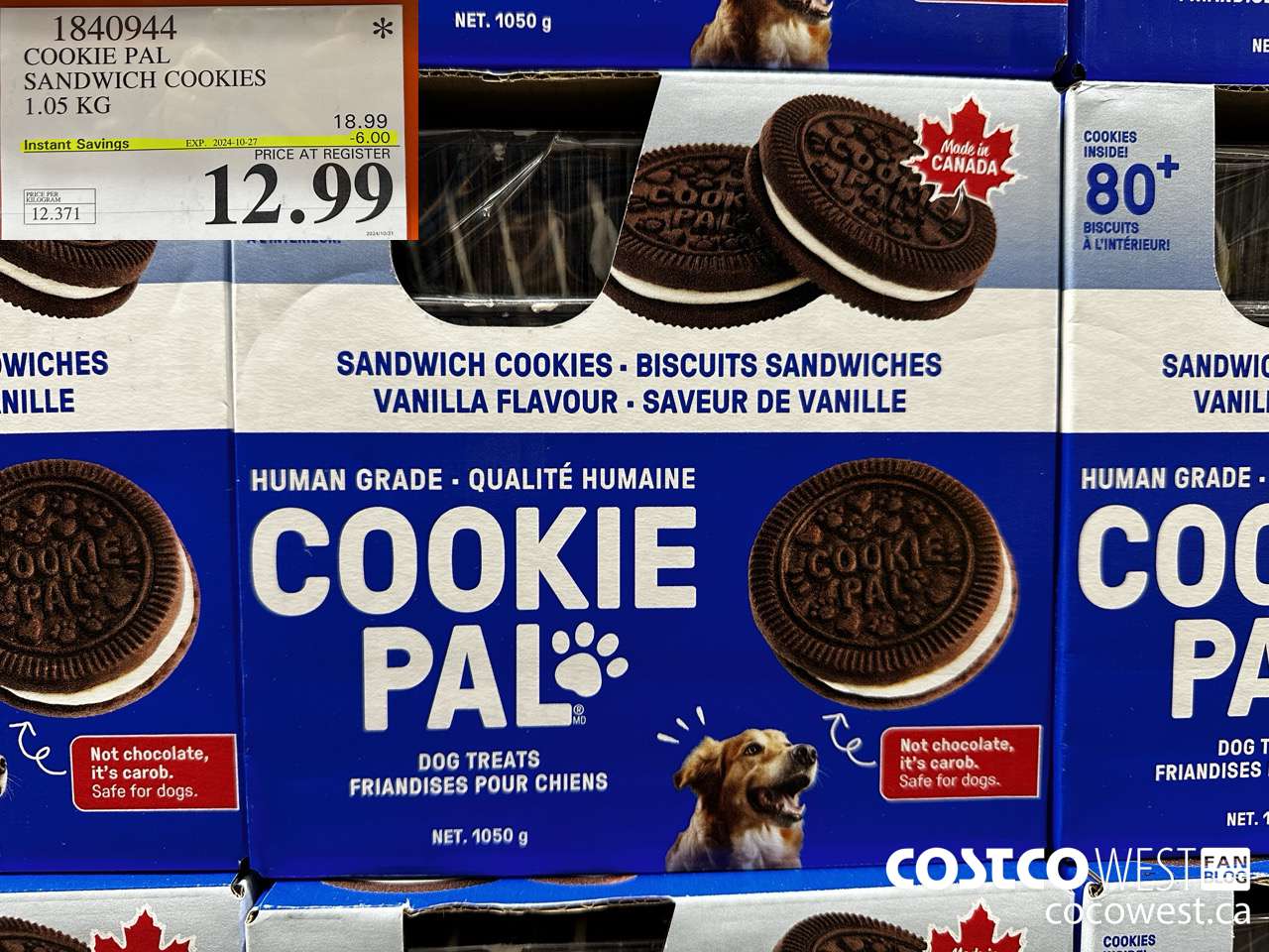 1840944 COOKIE PAL SANDWICH COOKIES 1.05 KG ($6.00 INSTANT SAVINGS EXPIRES ON 2024-10-27) $12.99