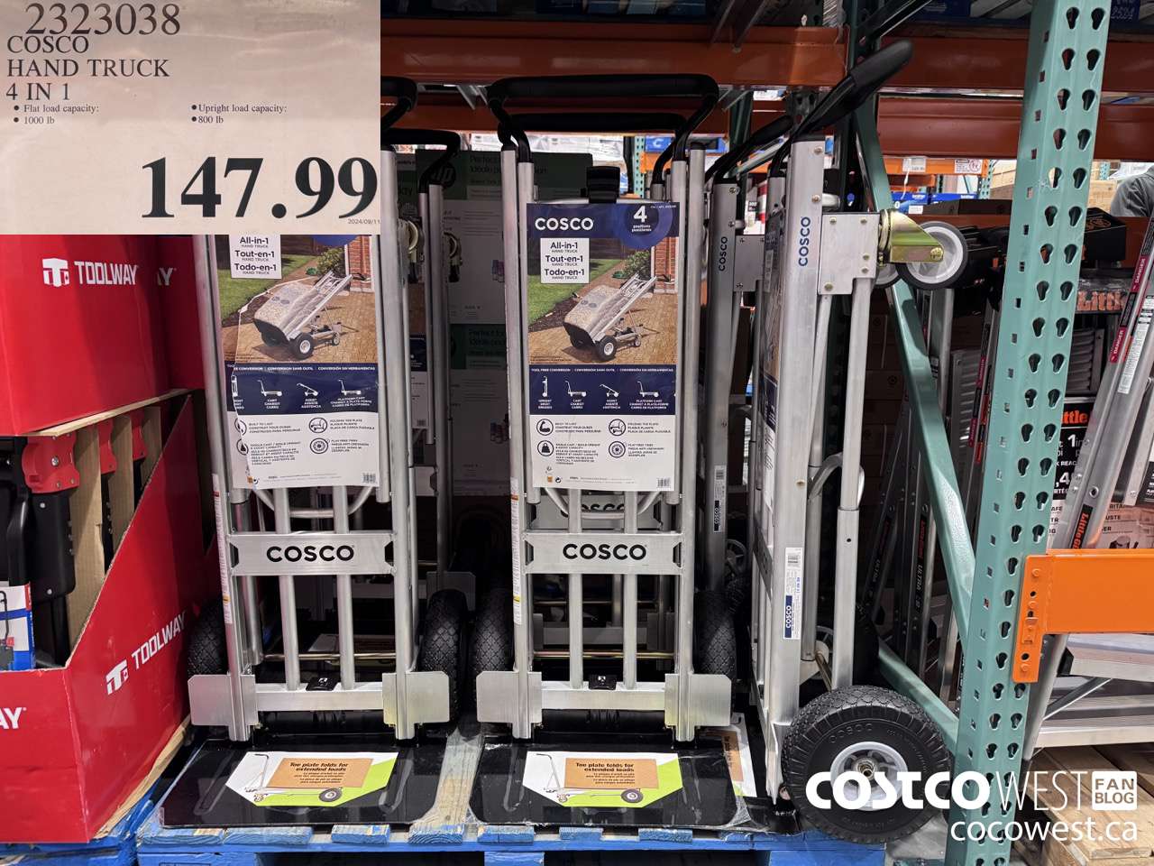 2323038 COSCO HAND TRUCK 4 IN 1 $147.99