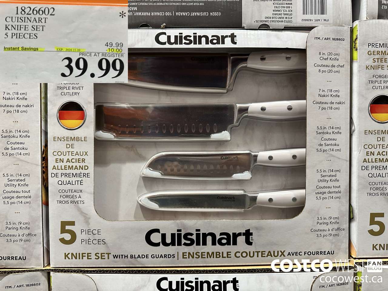 1826602 CUSINART KNIFE SET 5 PIECES ($10.00 INSTANT SAVINGS EXPIRES ON 2024-11-10) $39.99