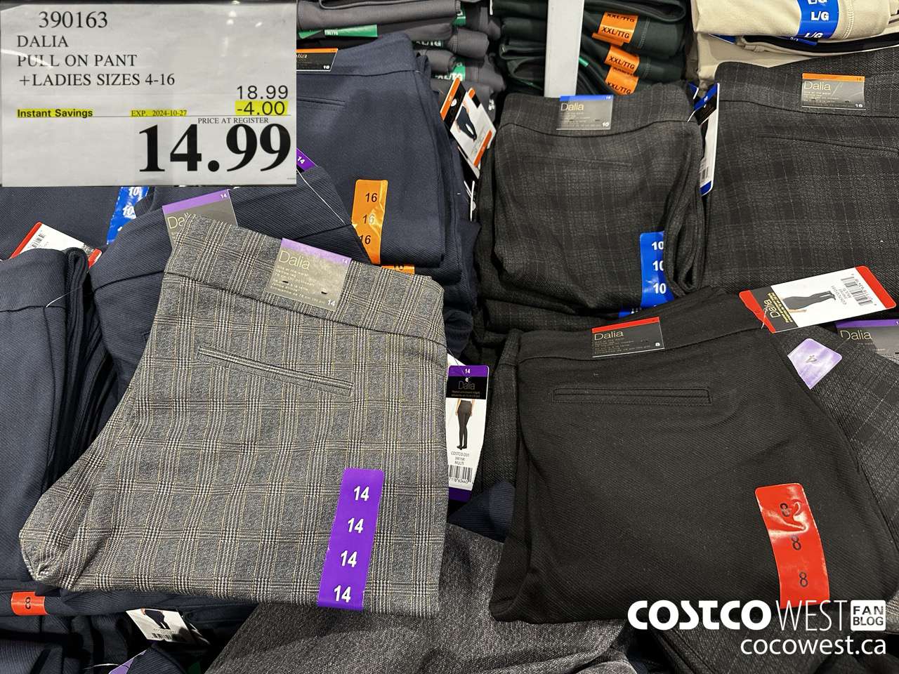 390163 DALIA PULL ON PANT LADIES SIZES 4-16 ($4.00 INSTANT SAVINGS EXPIRES ON 2024-10-27) $14.99