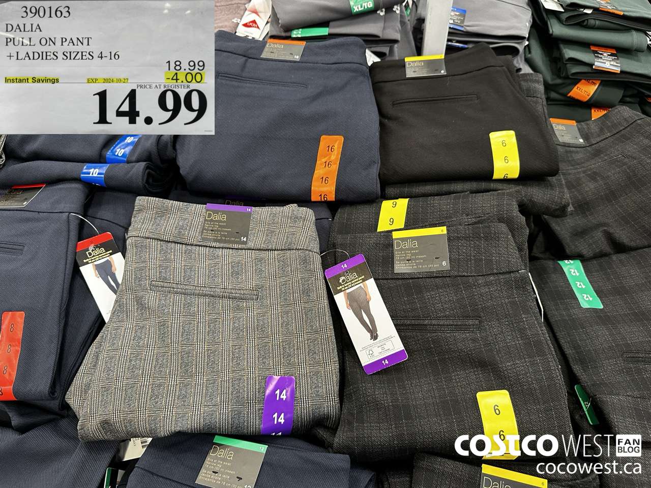 390163 DALIA PULL ON PANT LADIES SIZES 4-16 ($4.00 INSTANT SAVINGS EXPIRES ON 2024-10-27) $14.99