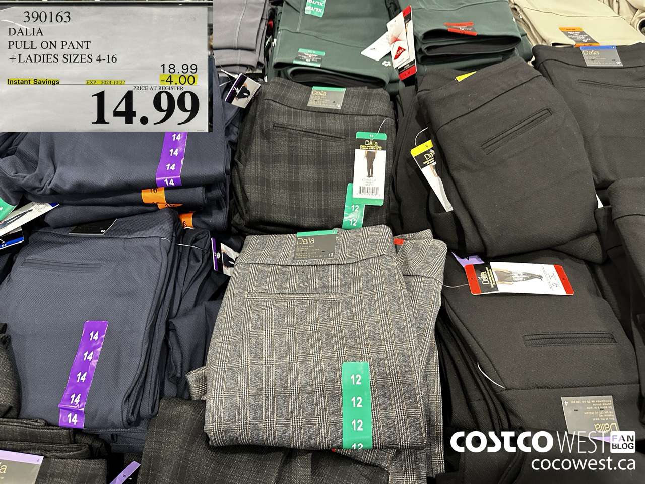 390163 DALIA PULL ON PANT LADIES SIZES 4-16 ($4.00 INSTANT SAVINGS EXPIRES ON 2024-10-27) $14.99