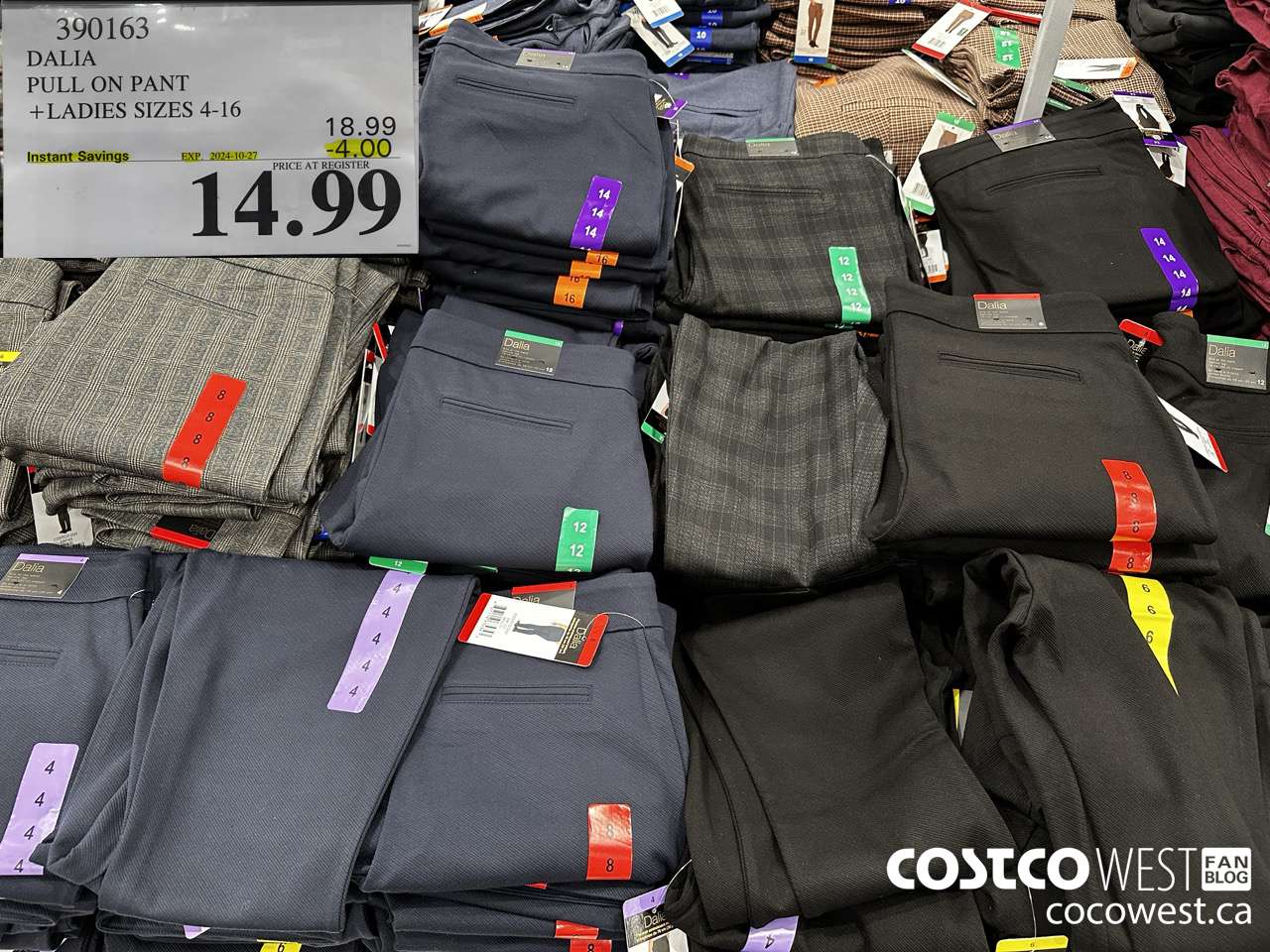 390163 DALIA PULL ON PANT LADIES SIZES 4-16 ($4.00 INSTANT SAVINGS EXPIRES ON 2024-10-27) $14.99