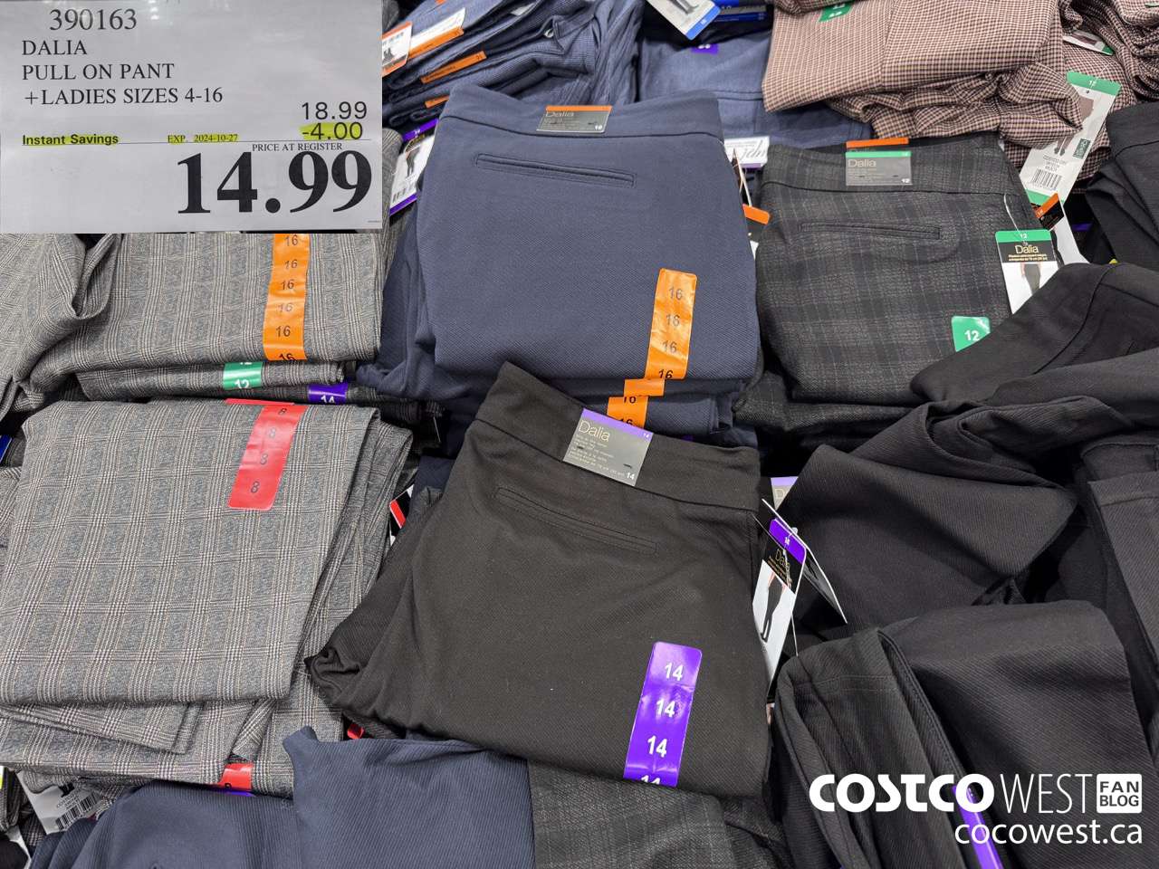 390163 DALIA PULL ON PANT LADIES SIZES 4-16 ($4.00 INSTANT SAVINGS EXPIRES ON 2024-10-27) $14.99