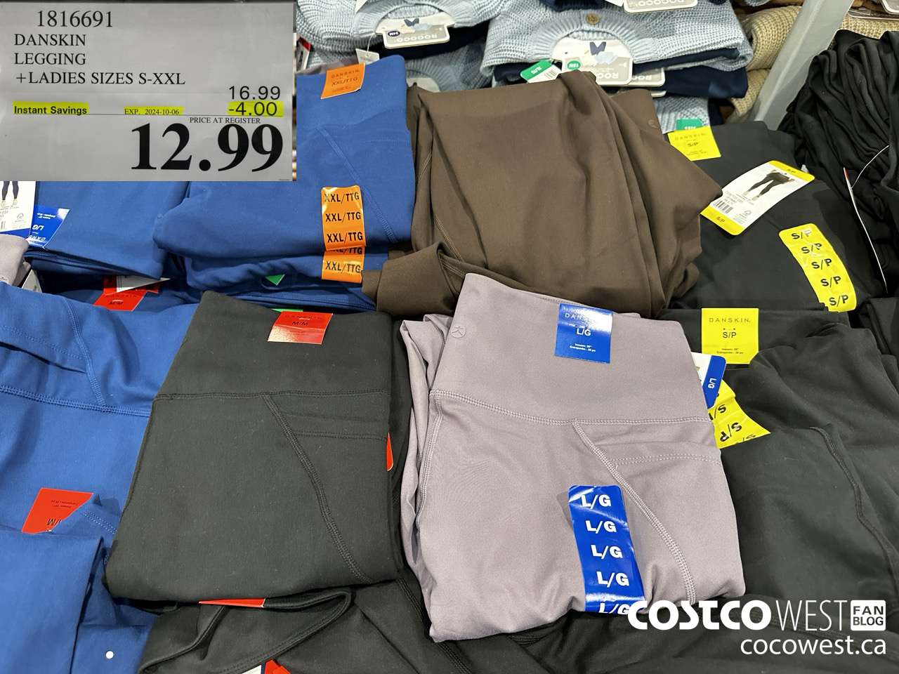 1816691 DANSKIN LEGGING LADIES SIZES S-XXL ($4.00 INSTANT SAVINGS EXPIRES ON 2024-10-06) $12.99