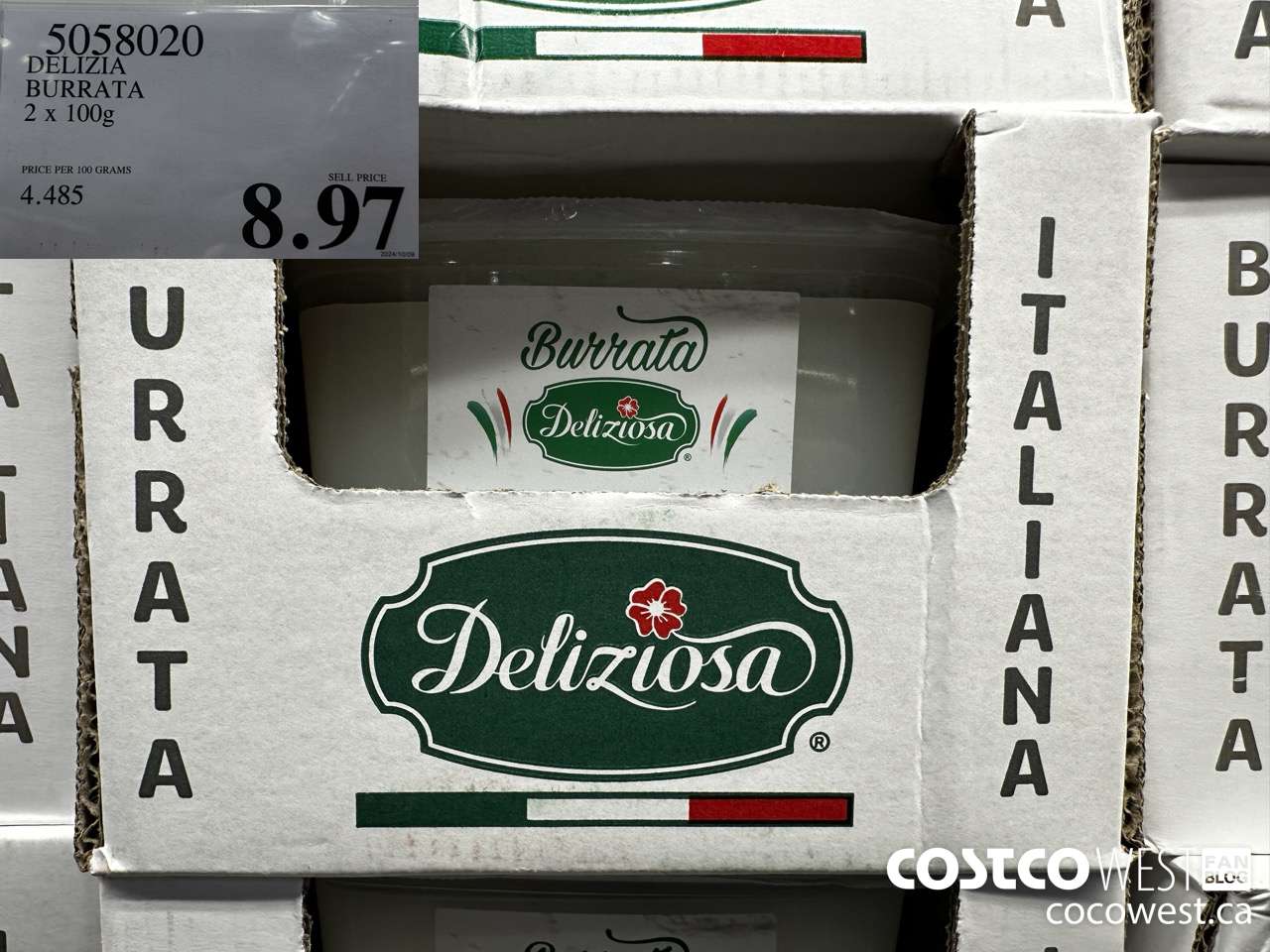 5058020 DELIZIA BURRATA 2 x 100G $8.97