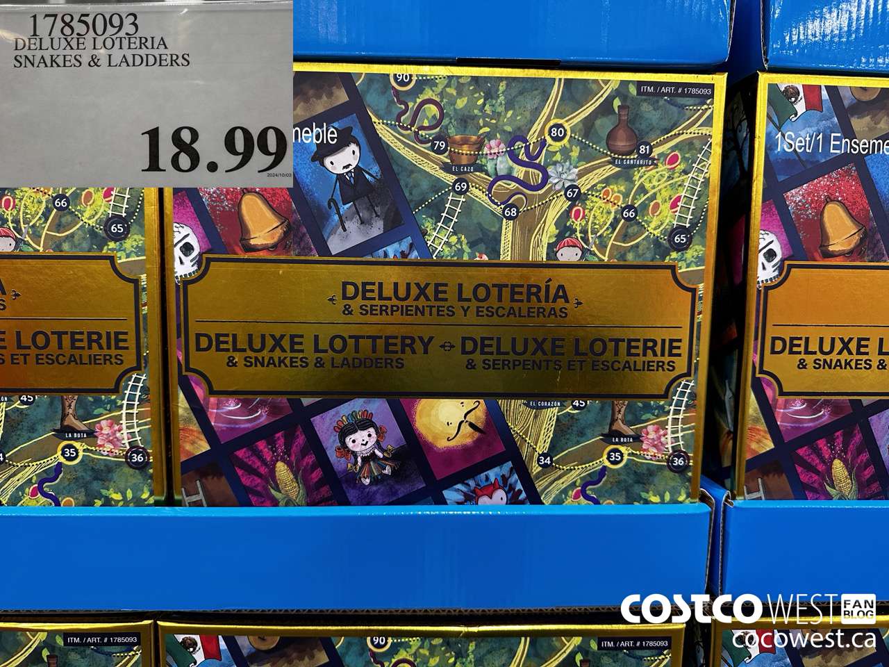 1785093 DELUXE LOTERIA SNAKES & LADDERS $18.99