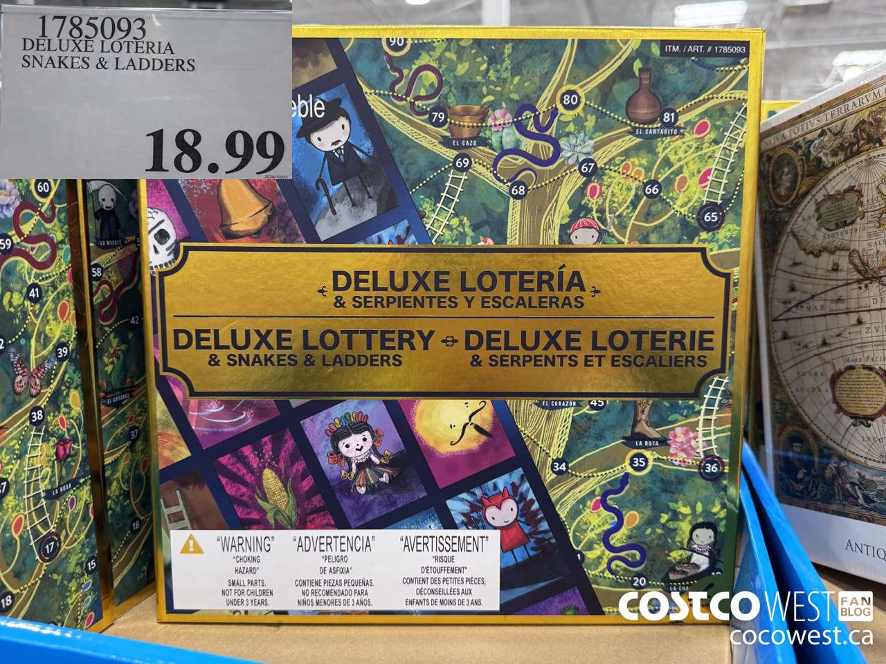 1785093 DELUXE LOTERIA SNAKES & LADDERS $18.99