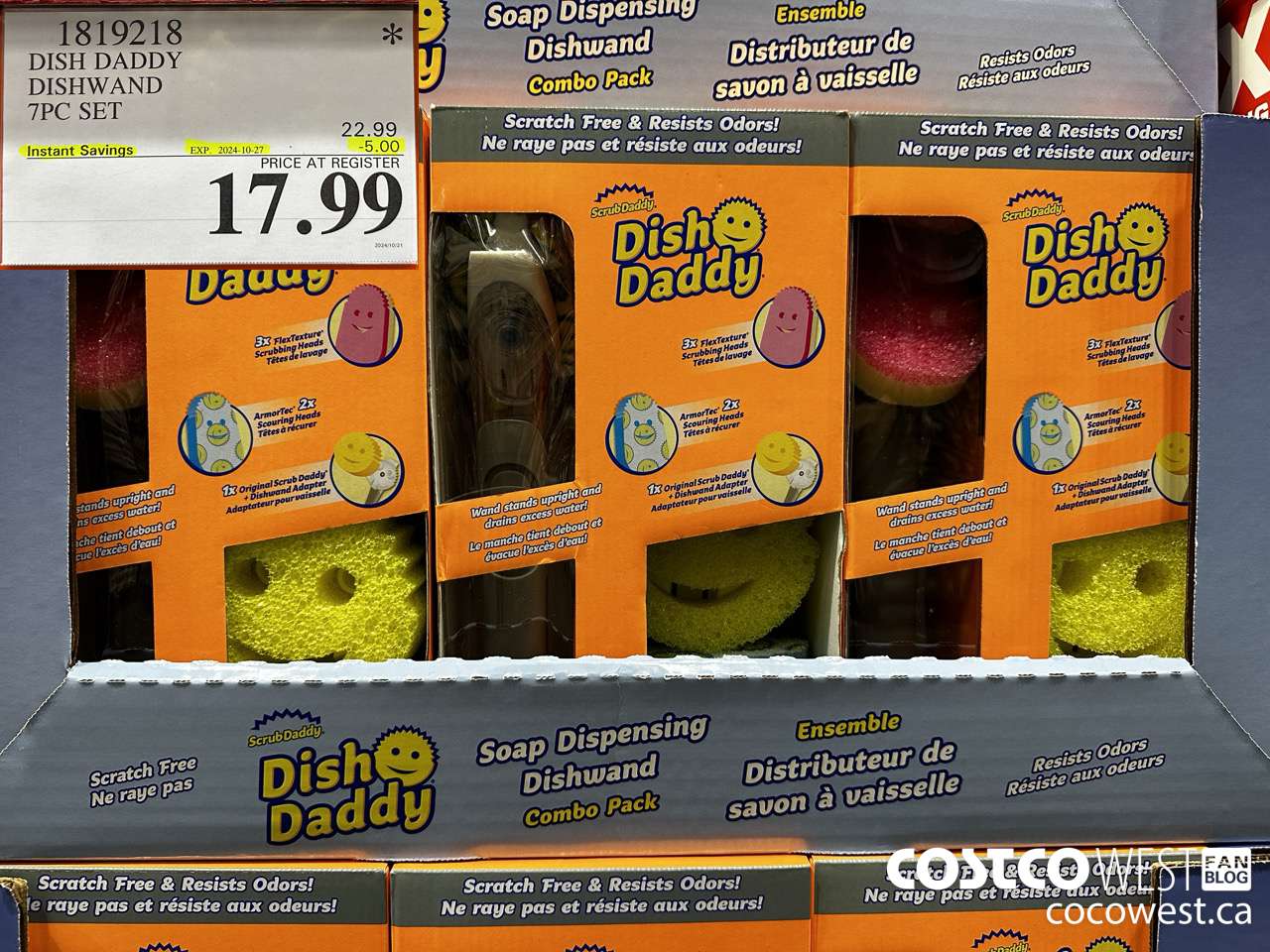 1819218 DISH DADDY DISHWAND 7PC SET ($5.00 INSTANT SAVINGS EXPIRES ON 2024-10-27) $17.99