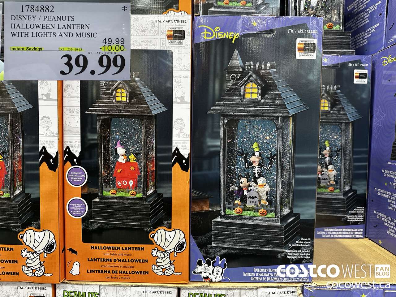 1784882 DISNEY/PEANUTS HALLOWEEN LANTERN WITH LIGHTS AND MUSIC ($10.00 INSTANT SAVINGS EXPIRES ON 2024-10-13) $39.99