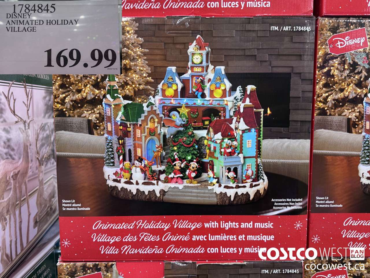 1784845 DISNEY ANIMATED HOLIDAY VILLAGE $169.99