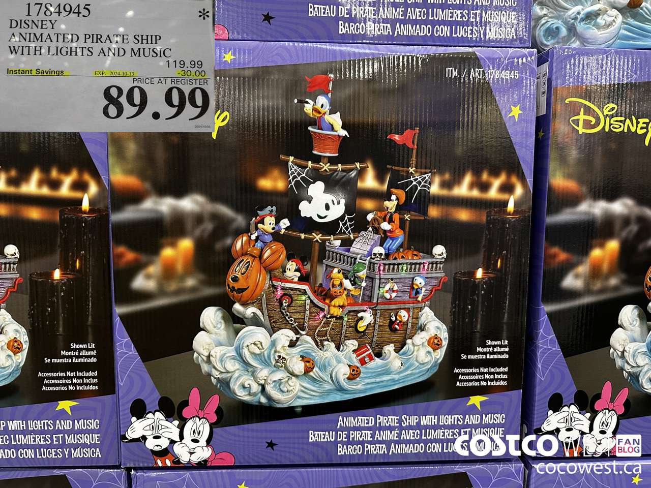 1784945 DISNEY ANIMATED PIRATE SHIP WITH LIGHTS AND MUSIC ($30.00 INSTANT SAVINGS EXPIRES ON 2024-10-13) $89.99