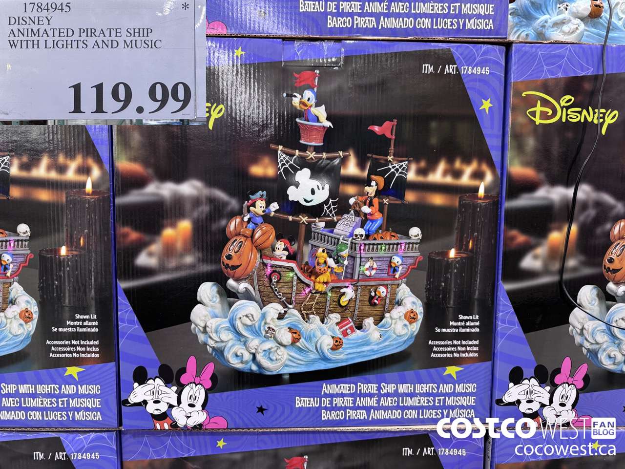 1784945 DISNEY ANIMATED PIRATE SHIP WITH LIGHTS AND MUSIC $119.99