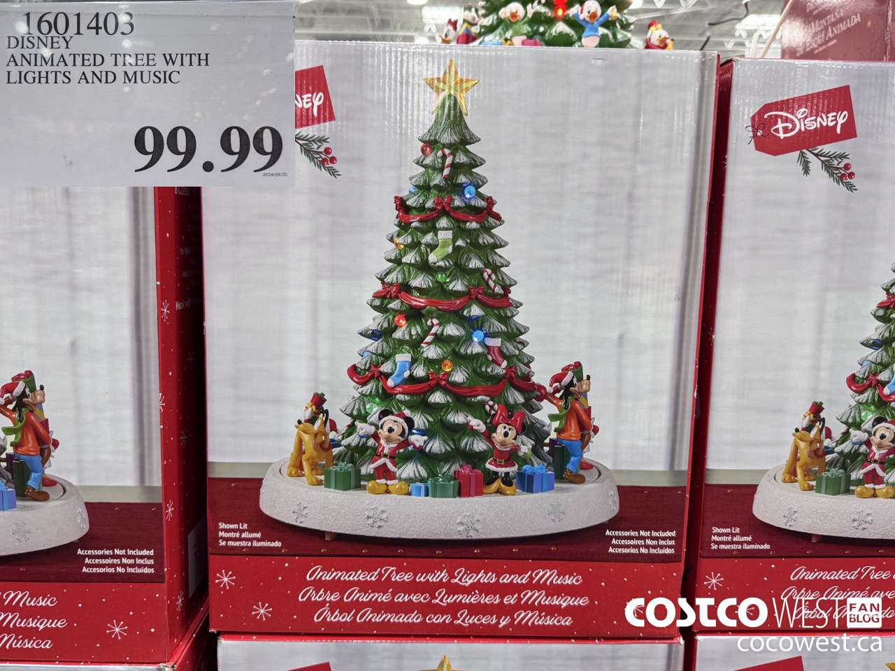 1601403 DISNEY ANIMATED TREE WITH LIGHTS AND MUSIC $99.99