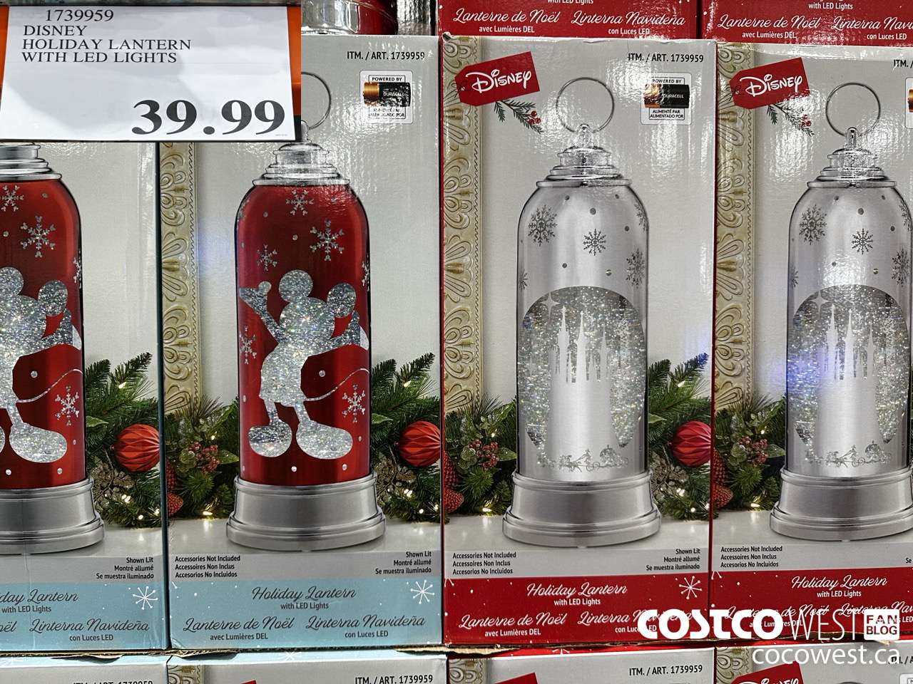 1739959 DISNEY HOLIDAY LANTERN WITH LED LIGHTS $39.99