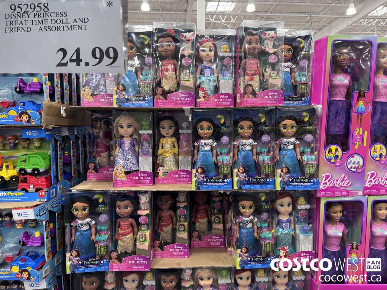 952958 DISNEY PRINCESS TREAT TIME DOLL AND FRIEND - ASSORTMENT $24.99