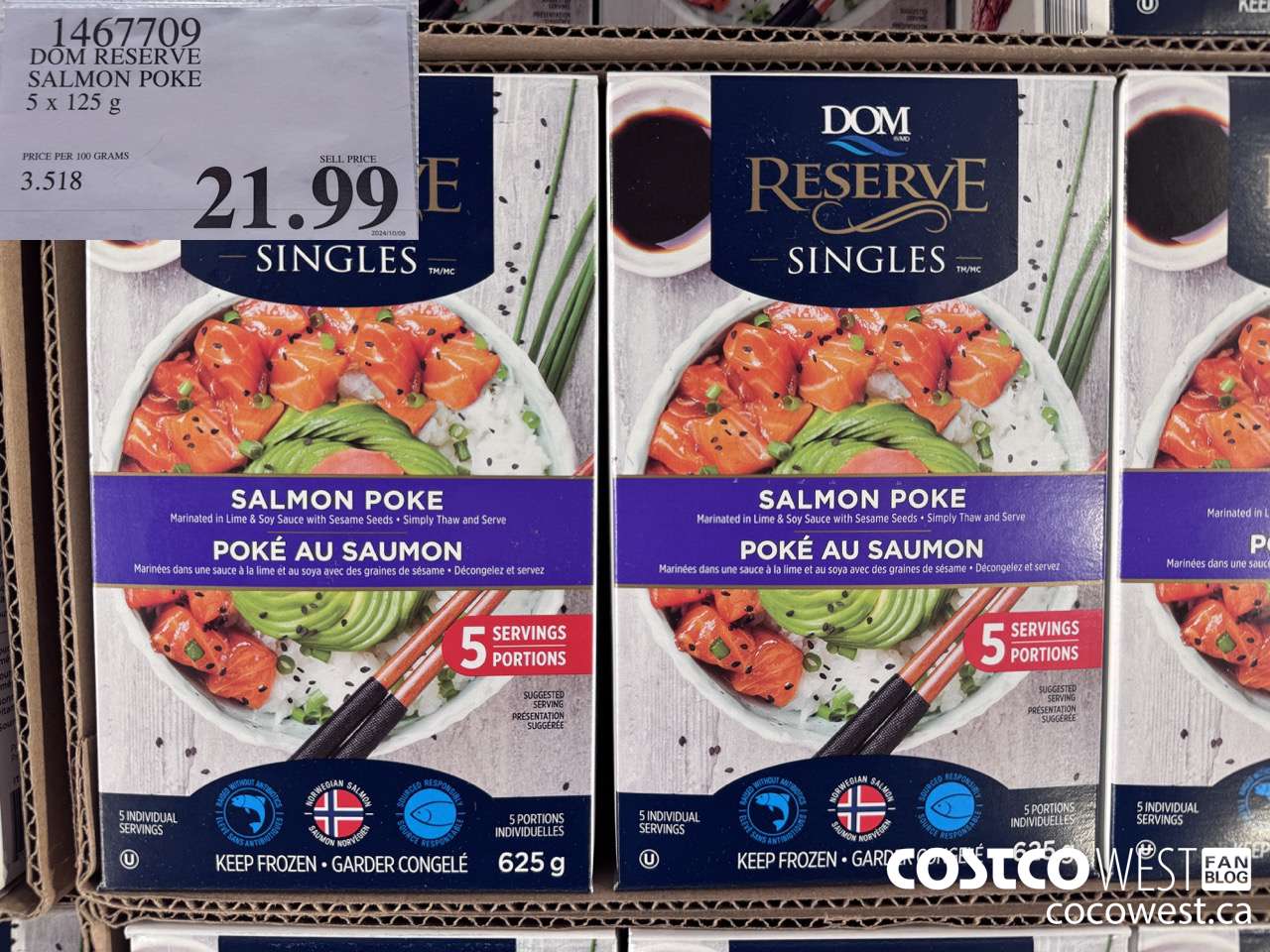 1467709 DOM RESERVE STEELHEAD SALMON POKE 5 x 125 g $21.99