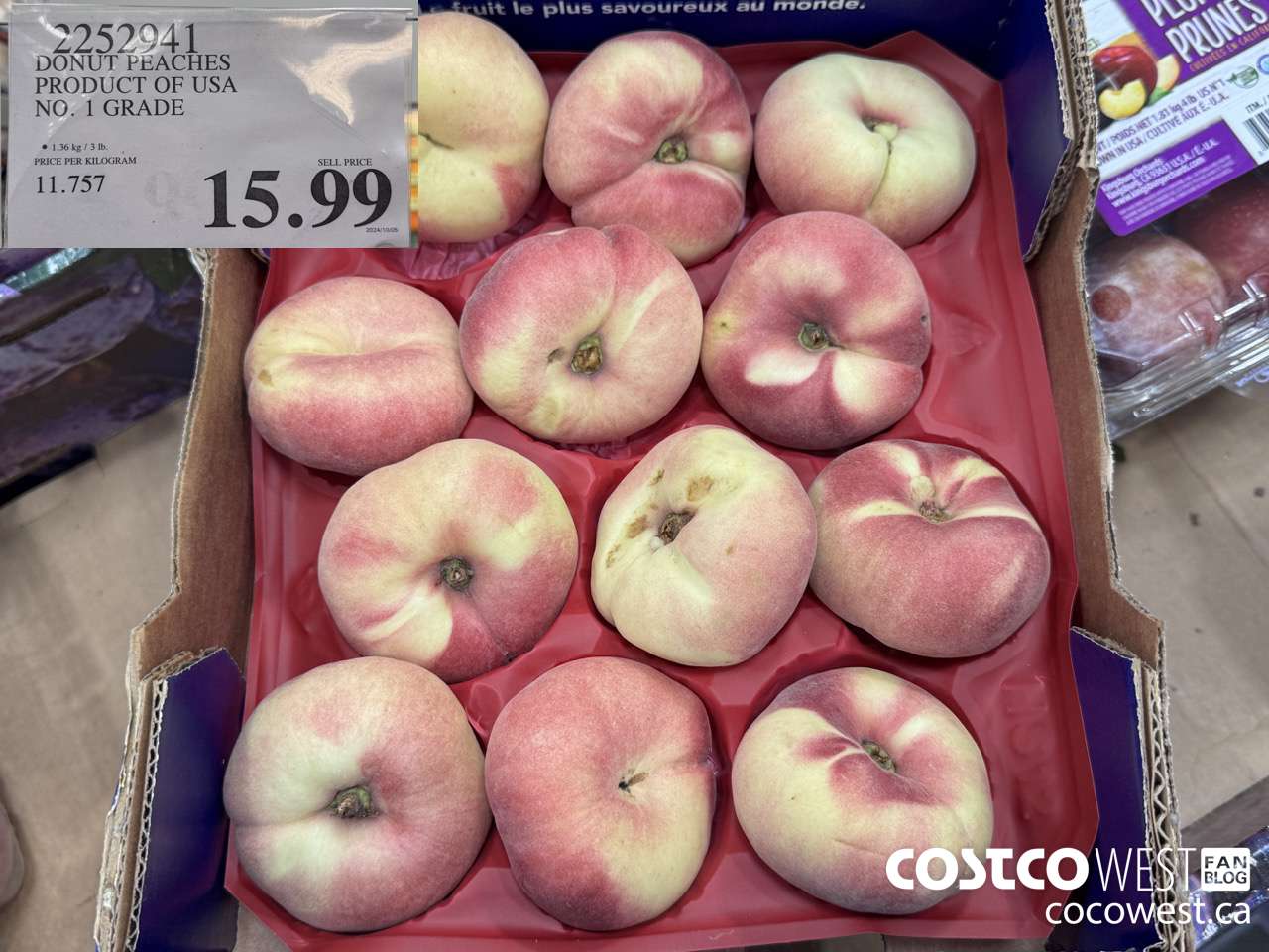 2252941 DONUT PEACHES PRODUCT OF USA NO. 1 GRADE $15.99