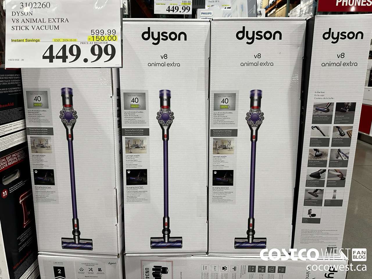 3102260 DYSON V8 ANIMAL EXTRA CORD-FREE VACUUM ($150.00 INSTANT SAVINGS EXPIRES ON 2024-10-10) $449.99