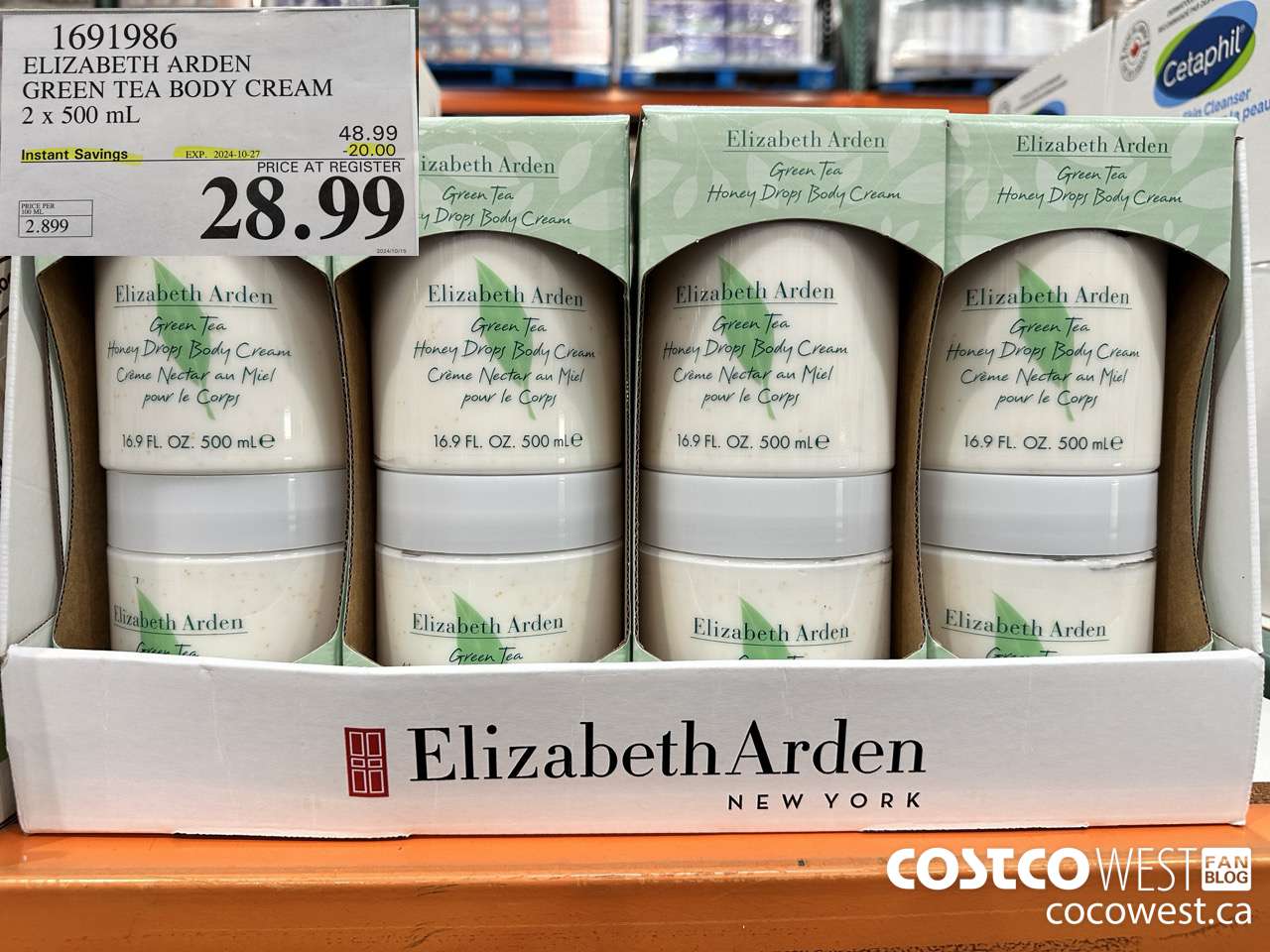 1691986 ELIZABETH ARDEN GREEN TEA BODY CREAM 2 X 500 ML ($20.00 INSTANT SAVINGS EXPIRES ON 2024-10-27) $28.99