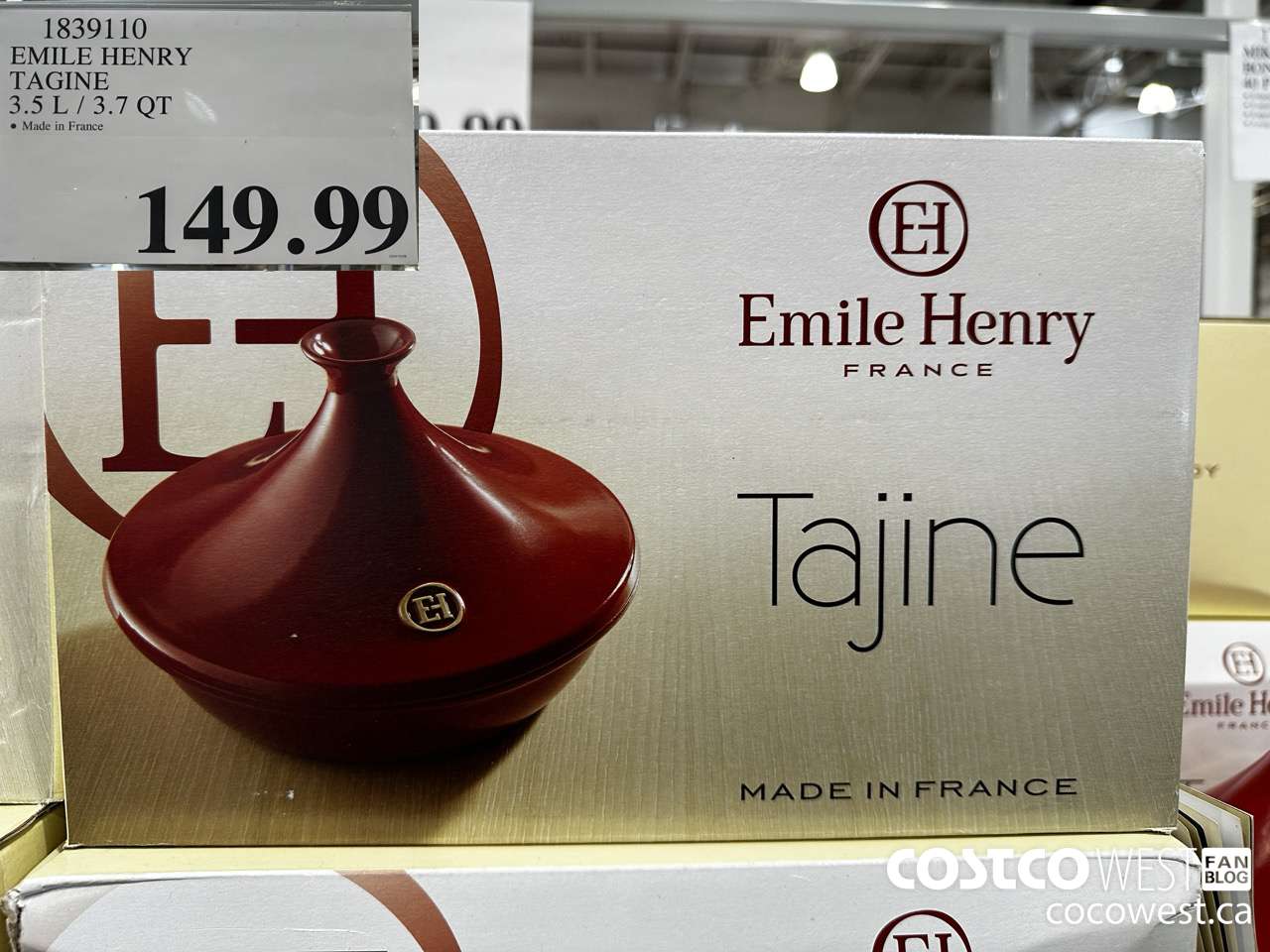 1839110 EMILE HENRY TAGINE 3.5L/3.7QT $149.99