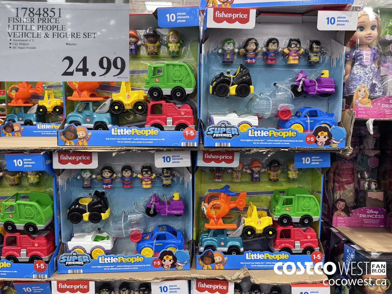 1784851 FISHER PRICE LITTLE PEOPLE VEHICLE & FIGURE SET $24.99