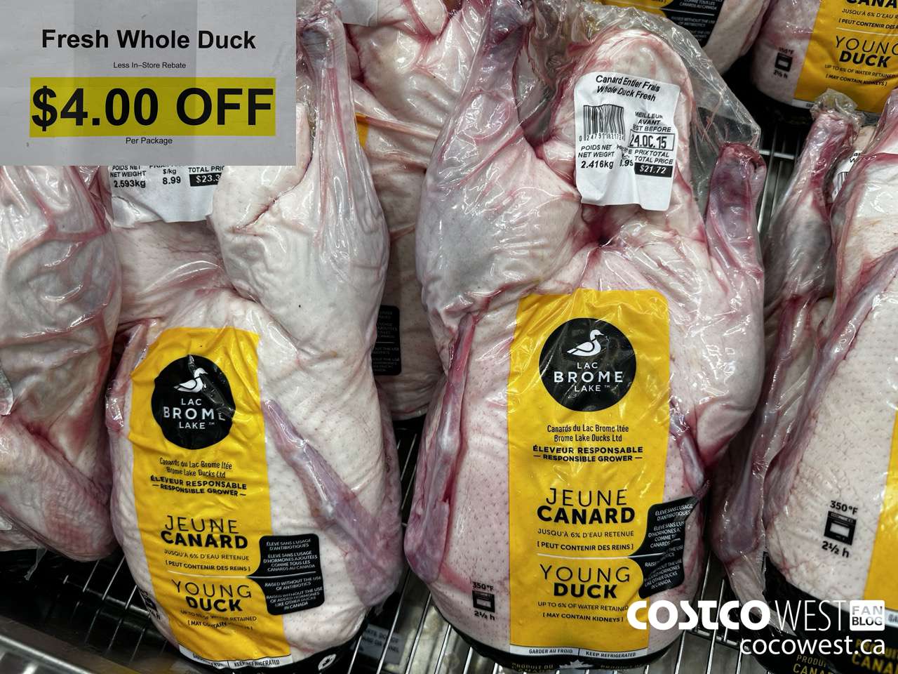 47911 FRESH WHOLE DUCK ($4.00 INSTANT SAVINGS)