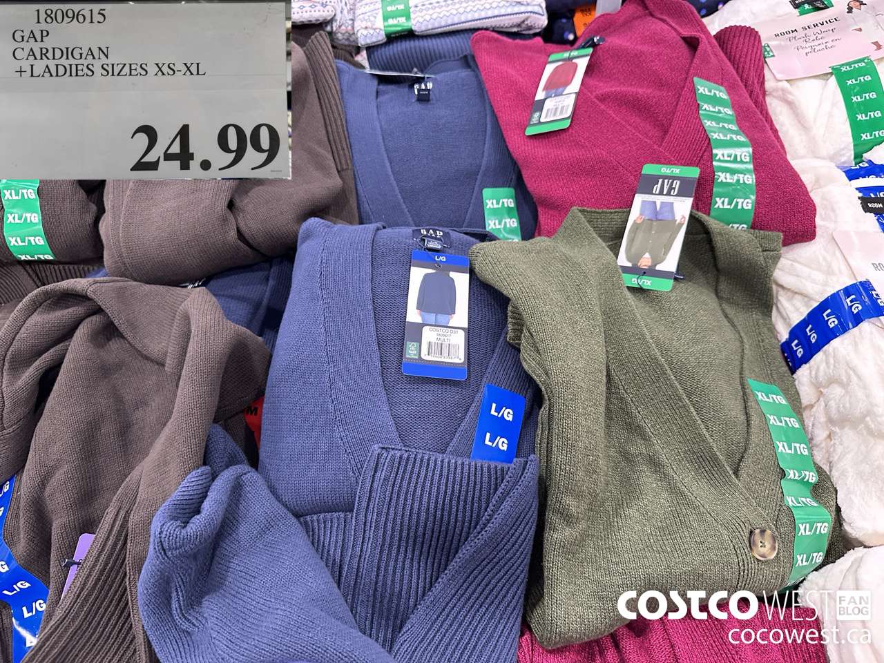 1809615 GAP CARDIGAN LADIES SIZES XS-XL $24.99