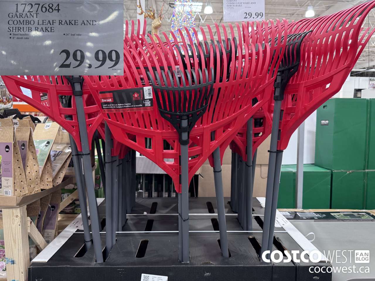 1727684 GARANT COMBO LEAF RAKE AND SHRUB RAKE $29.99