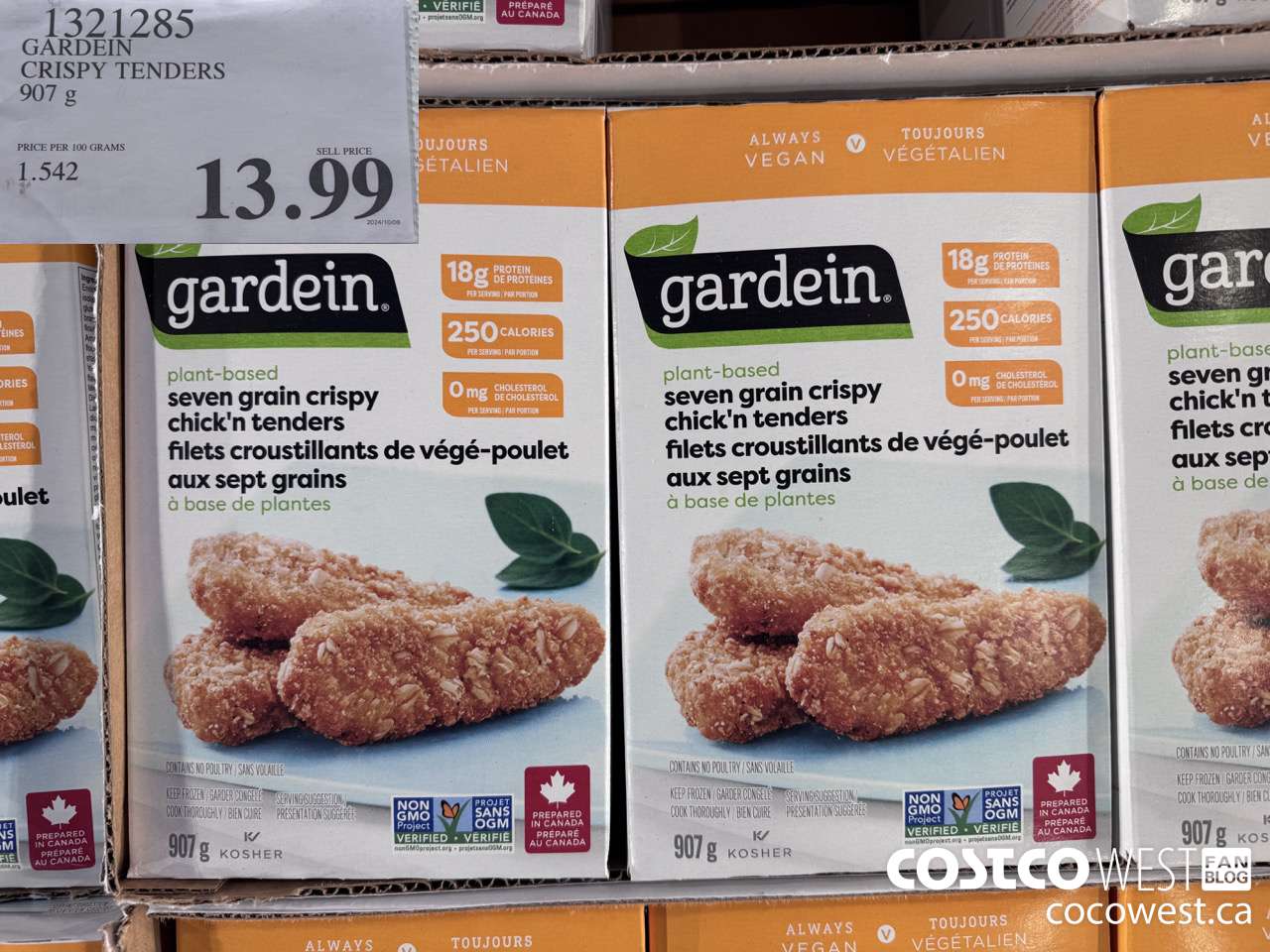 1321285 GARDEIN CRISPY TENDERS 907 g $13.99