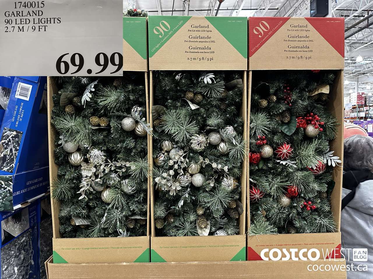 1740015 GARLAND 90 LED LIGHTS 2.7M/9FT $69.99