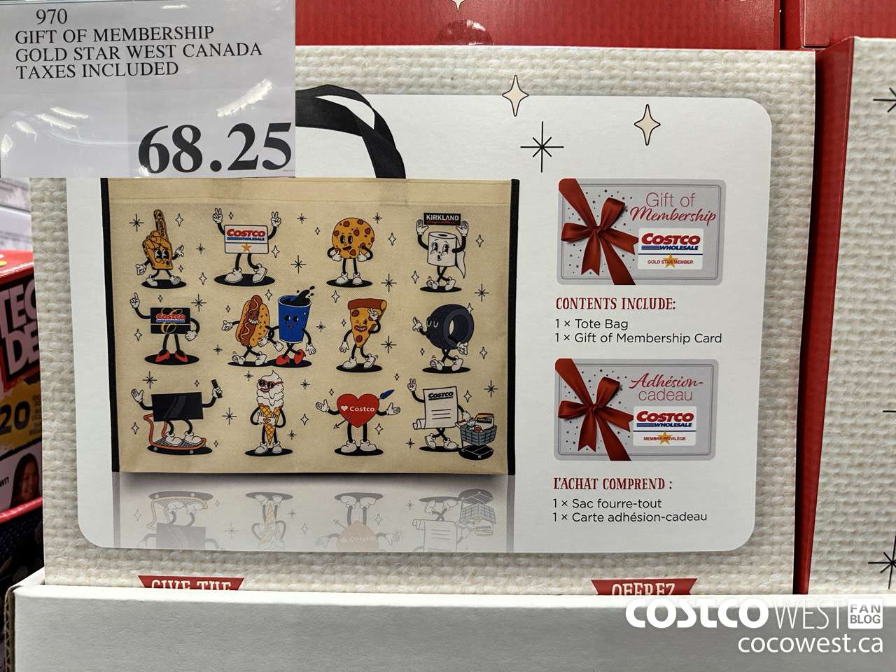 970 GIFT OF MEMBERSHIP GOLD STAR WEST CANADA TAXES INCLUDED $68.25